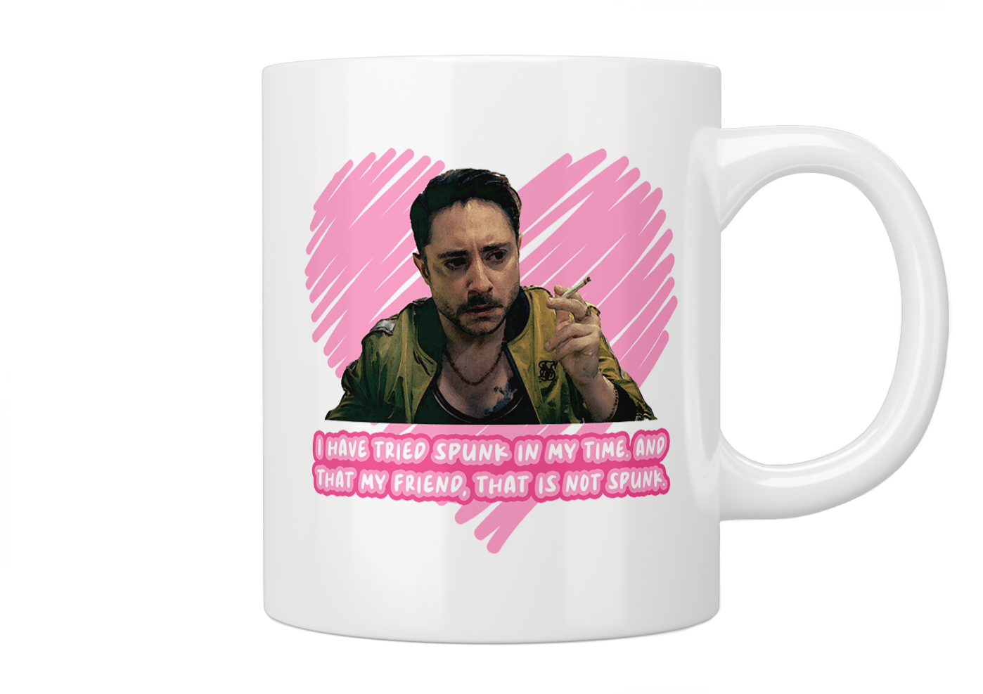 Brassic: Tommo Spunk Mug - Funny Novelty Coffee Cup for Fans - Perfect Gift for Book Lovers & Office Humor