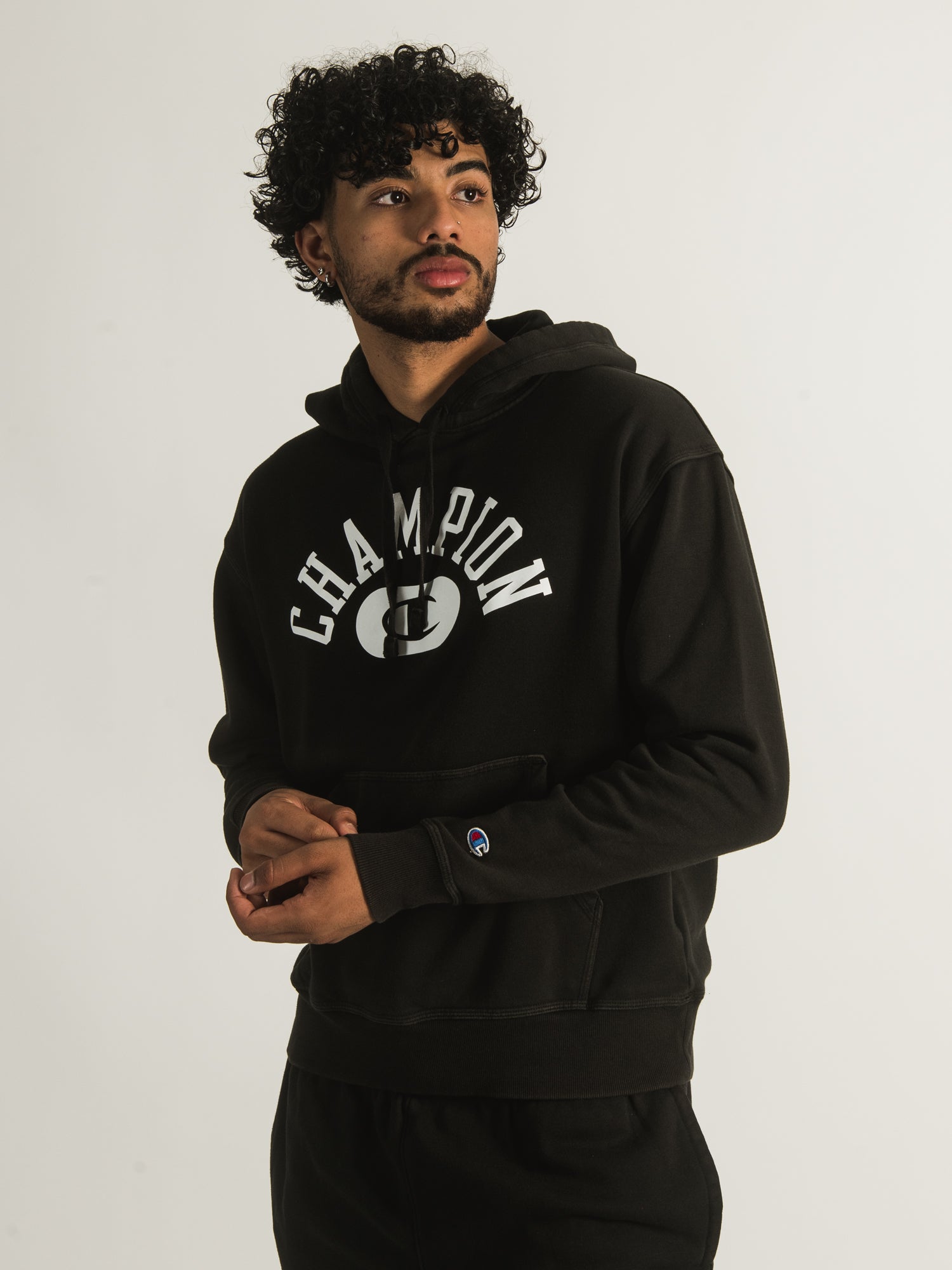 Champion Vintage Wash Varsity Hoodie - Men's & Women's Casual Pullover Sweatshirt for Streetwear, Gym, and Everyday Comfort | Clearance Sale
