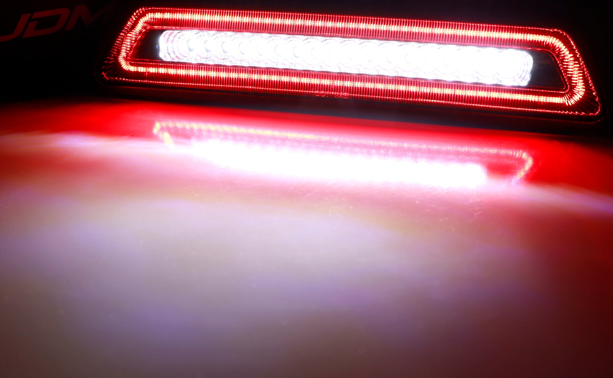 Dark Red Lens F1 Strobe LED High Mount 3rd Brake Light Compatible with 2016-2023 Toyota Tacoma - Enhanced Safety & Style for Off-Road Adventures & Night Driving