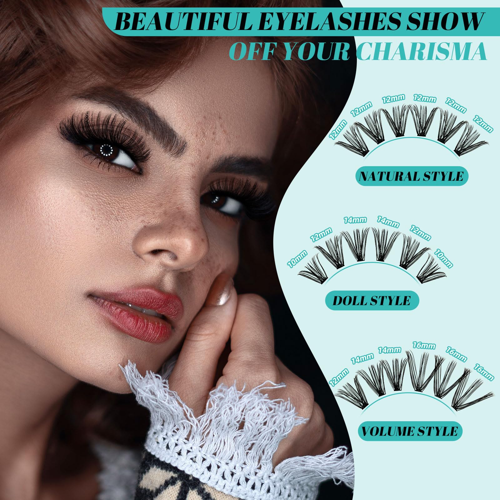 Professional DIY 320Pcs Lash Extension Kit - Individual Eyelash Clusters with Bond, Seal & Remover - 30D, D-Mix 9-16mm for Home & Salon Use - Perfect for Bridal, Party & Special Occasion Makeup