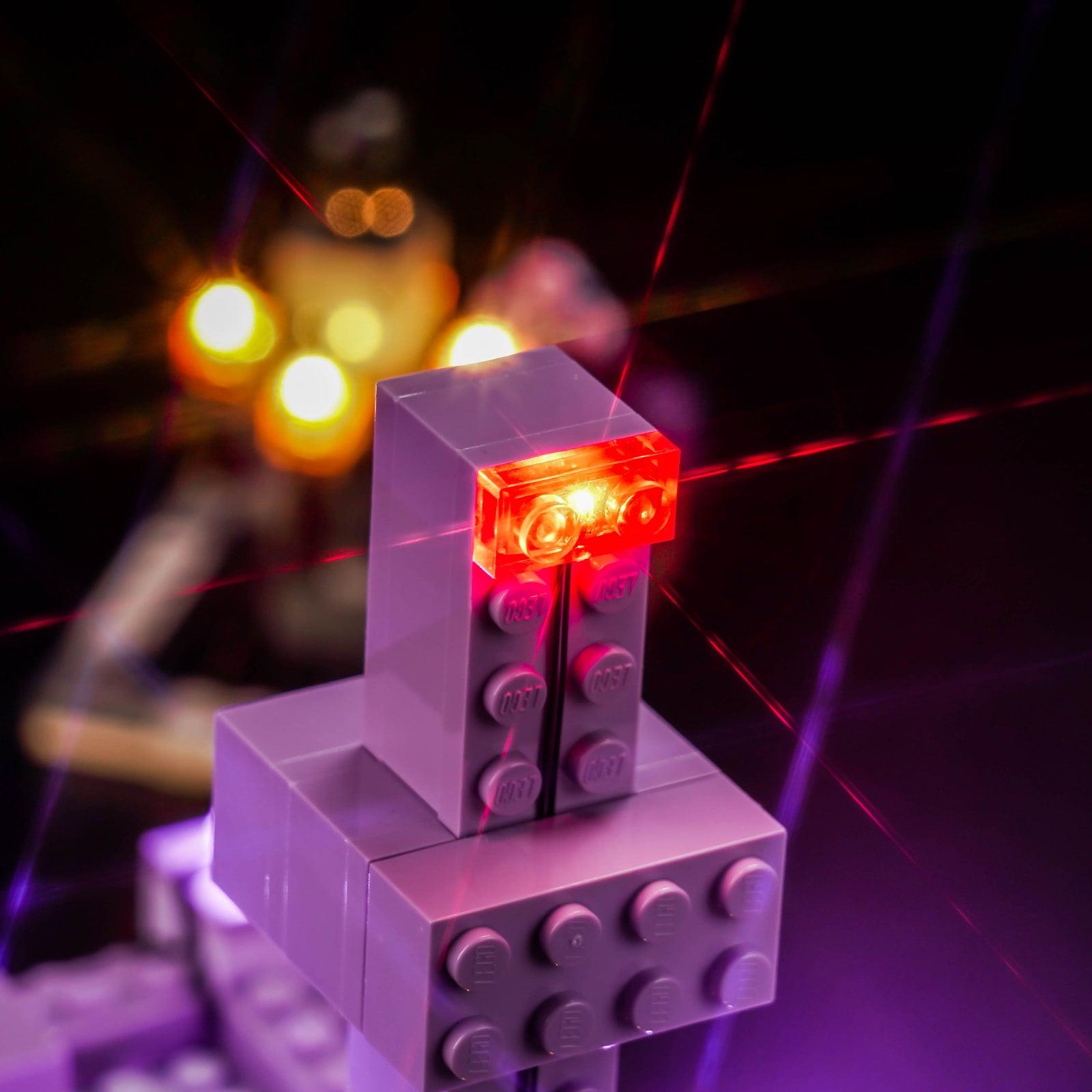 Best LEGO Minecraft The Ender Dragon & End Ship Building Set 21264 Light Kit - DIY Illumination for LEGO Creations - Perfect for Night Displays & Gaming Room Decor