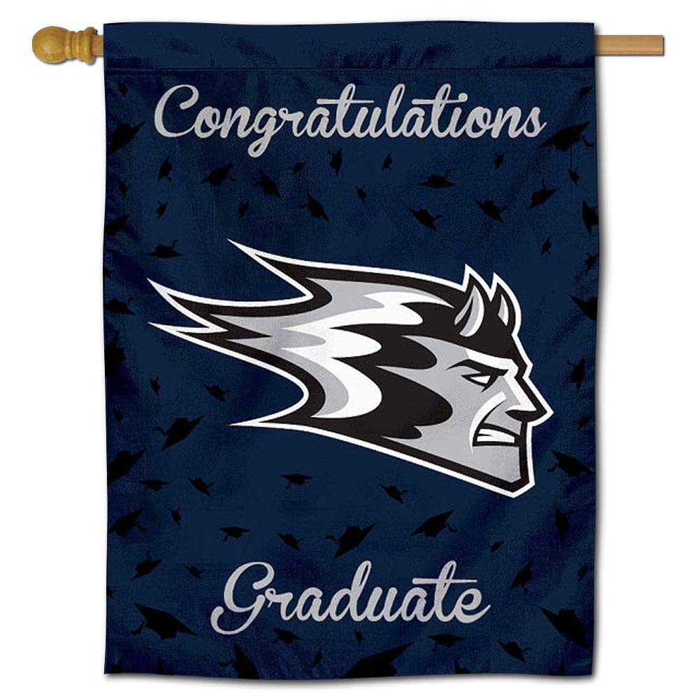 Wisconsin Stout Blue Devils College Graduation Banner Flag - Perfect for Graduation Parties, Dorm Decor & Alumni Pride Gifts
