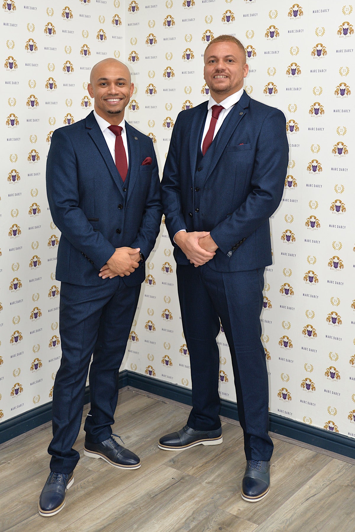 Manchester United Treble Winner Wes Brown in Callum Blue Suit - Authentic Football Jersey for Fans & Collectors - Perfect for Match Days & Sports Memorabilia Displays