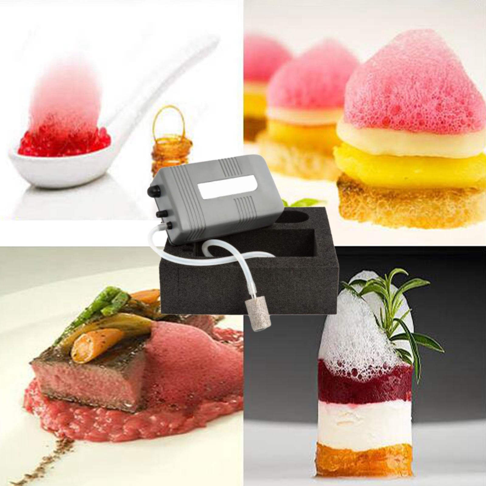 LOVIVER Professional Food Bubble Maker - Portable Foam Machine for Cocktails, Coffee, Desserts & BBQ | Chef Cooking Tool for Home & Restaurant Use