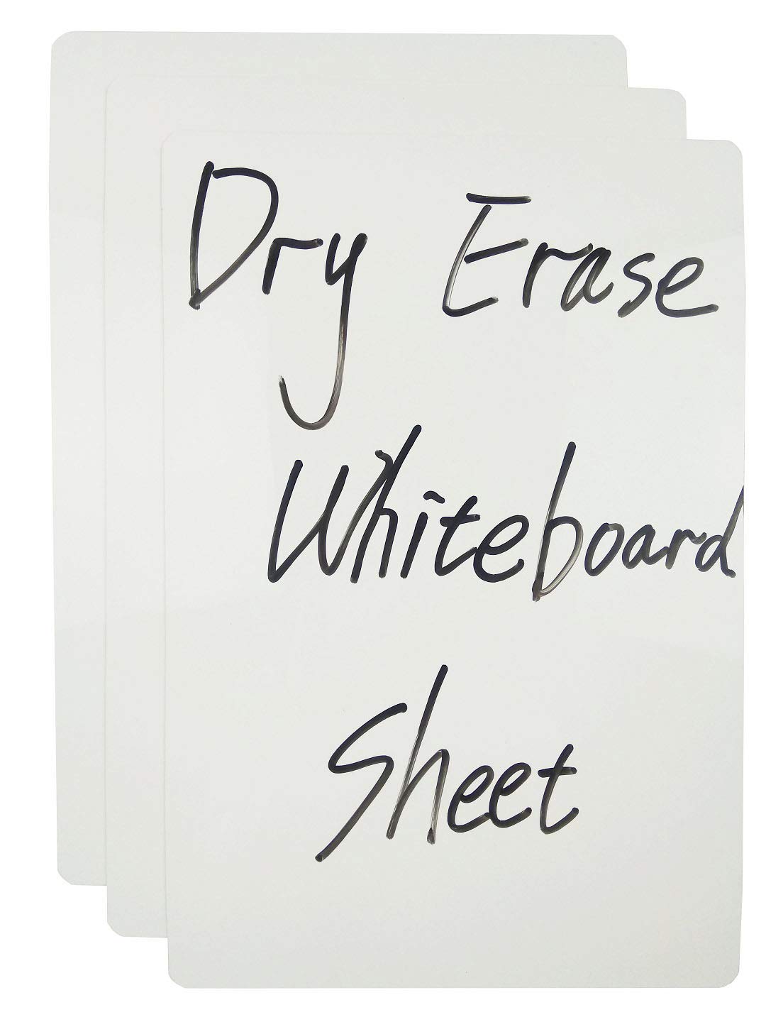Dry Erase Whiteboard Sticker - Removable Adhesive-Free Whiteboard Sheet (7.8x11.8 Inch, 3 Pack) for Home Office, Classroom & Kids Learning