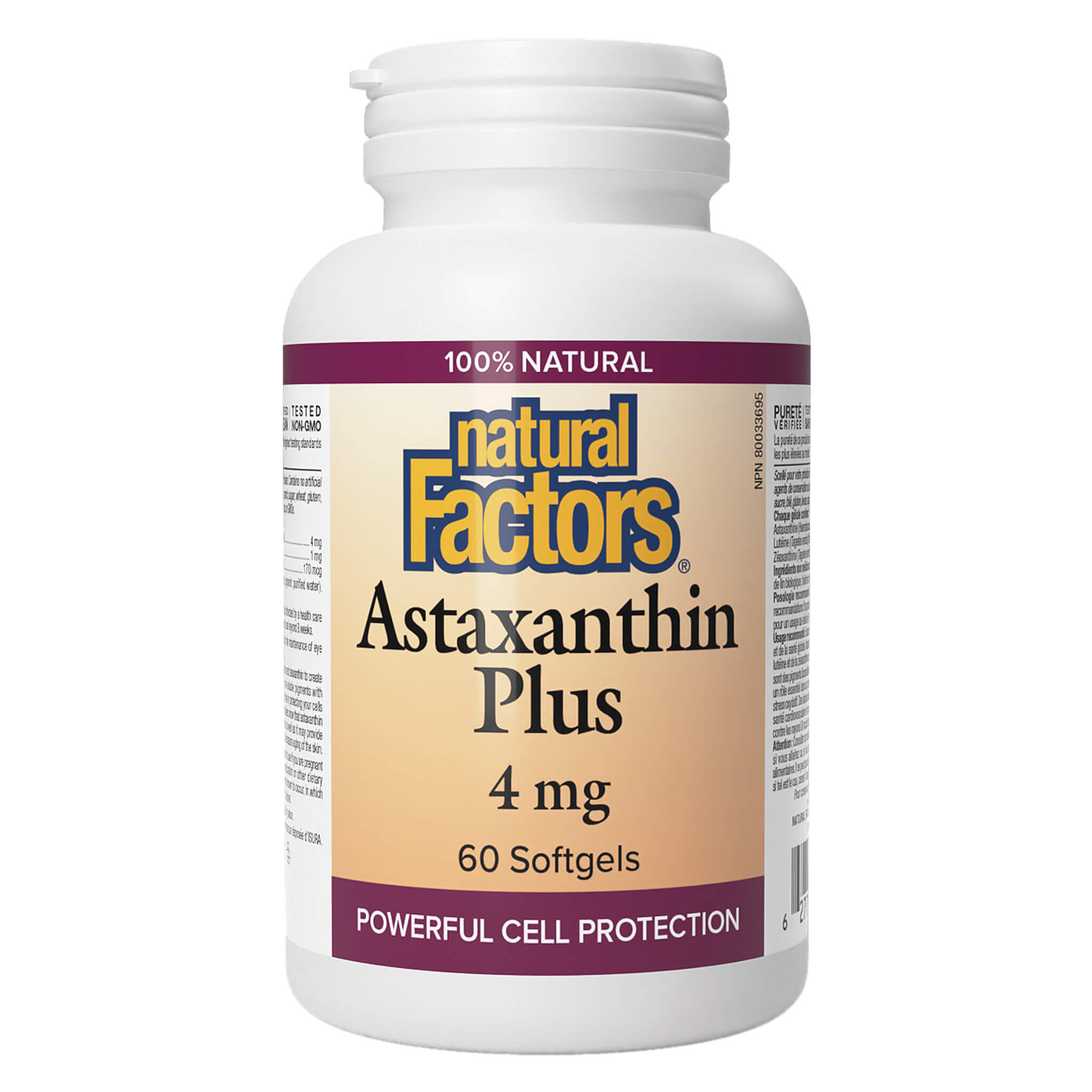 Premium Astaxanthin Plus 4mg Supplement - Powerful Antioxidant for Skin Health, Joint Support & Eye Care - Best for Anti-Aging, Workout Recovery & Daily Wellness