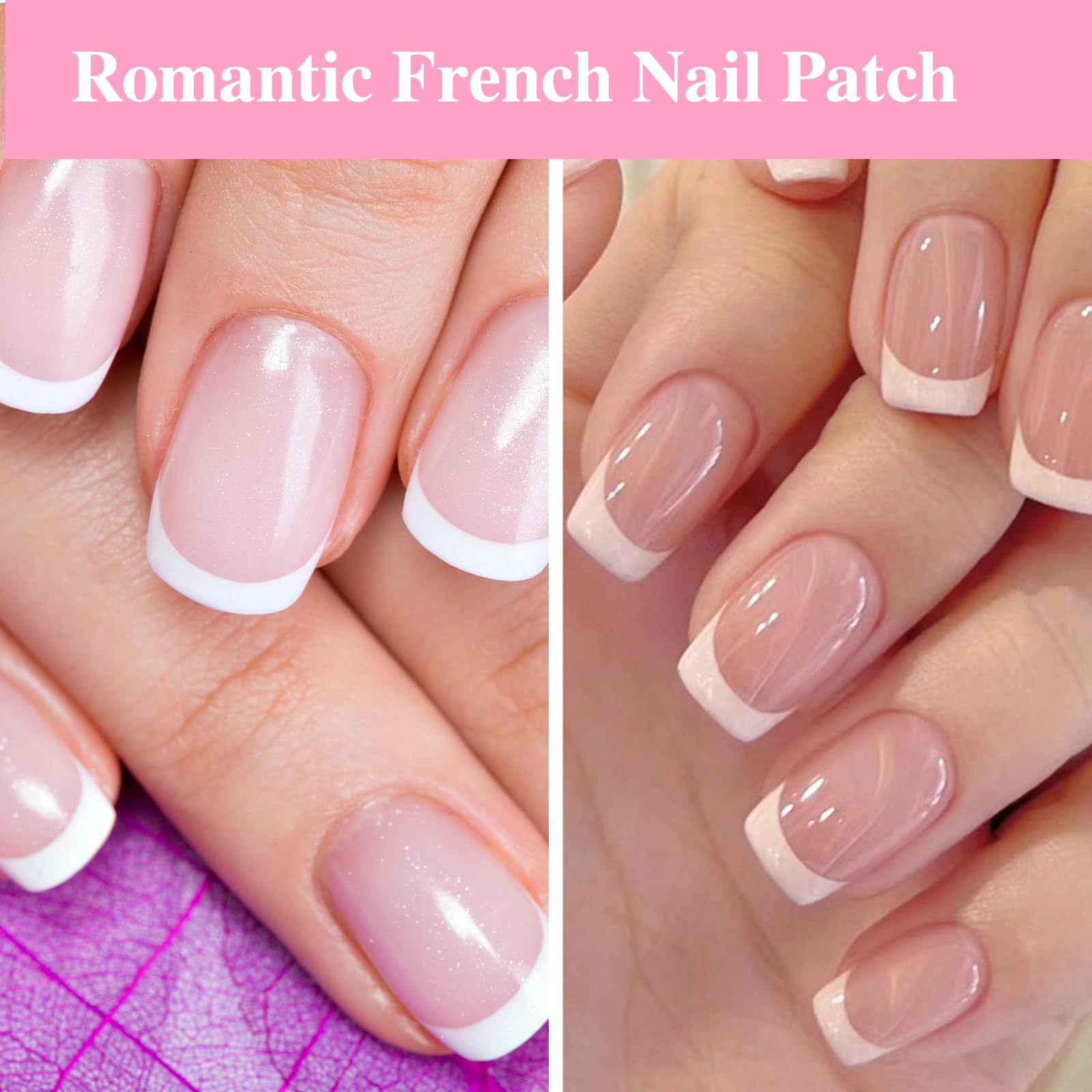36 Sheets French Manicure Nail Art Stickers - 3 Elegant Designs Self-Adhesive Nail Tips | DIY French Tip Guide for Perfect Nail Lines | Ideal for Home Manicures, Salon Use & Nail Art Enthusiasts