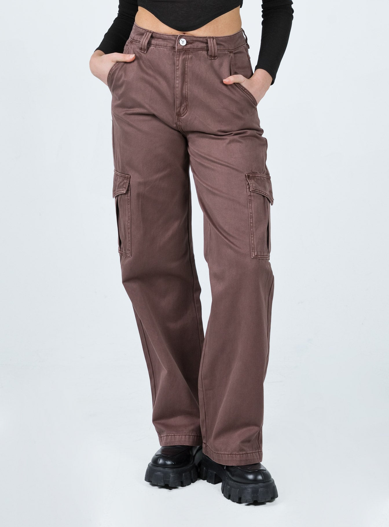 Abrand 94 High & Wide Cargo Cocoa - Durable Work Pants for Men | Comfortable Utility Trousers for Construction, Hiking & Outdoor Activities