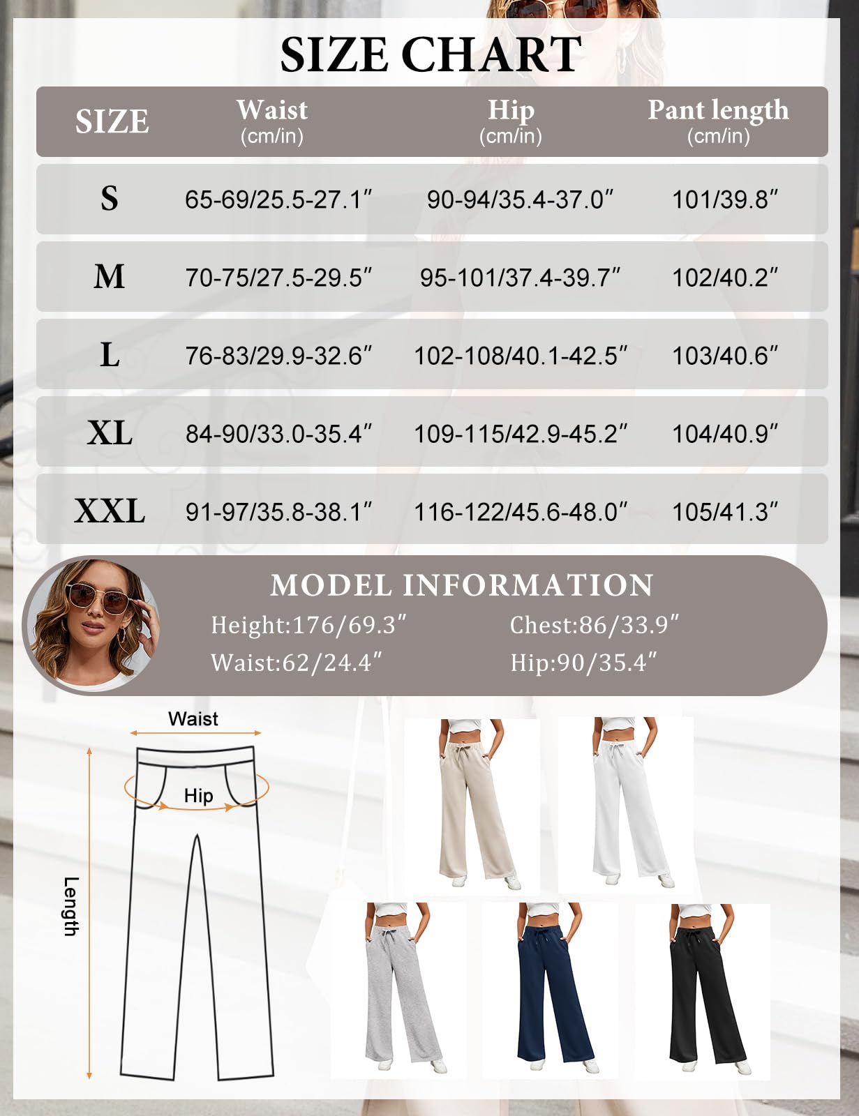 Heekpek Women's High Waist Wide Leg Joggers - Soft Casual Lounge Pants with Pockets | Yoga, Running, Travel & Everyday Wear Comfortable Stretchy Pants for Women