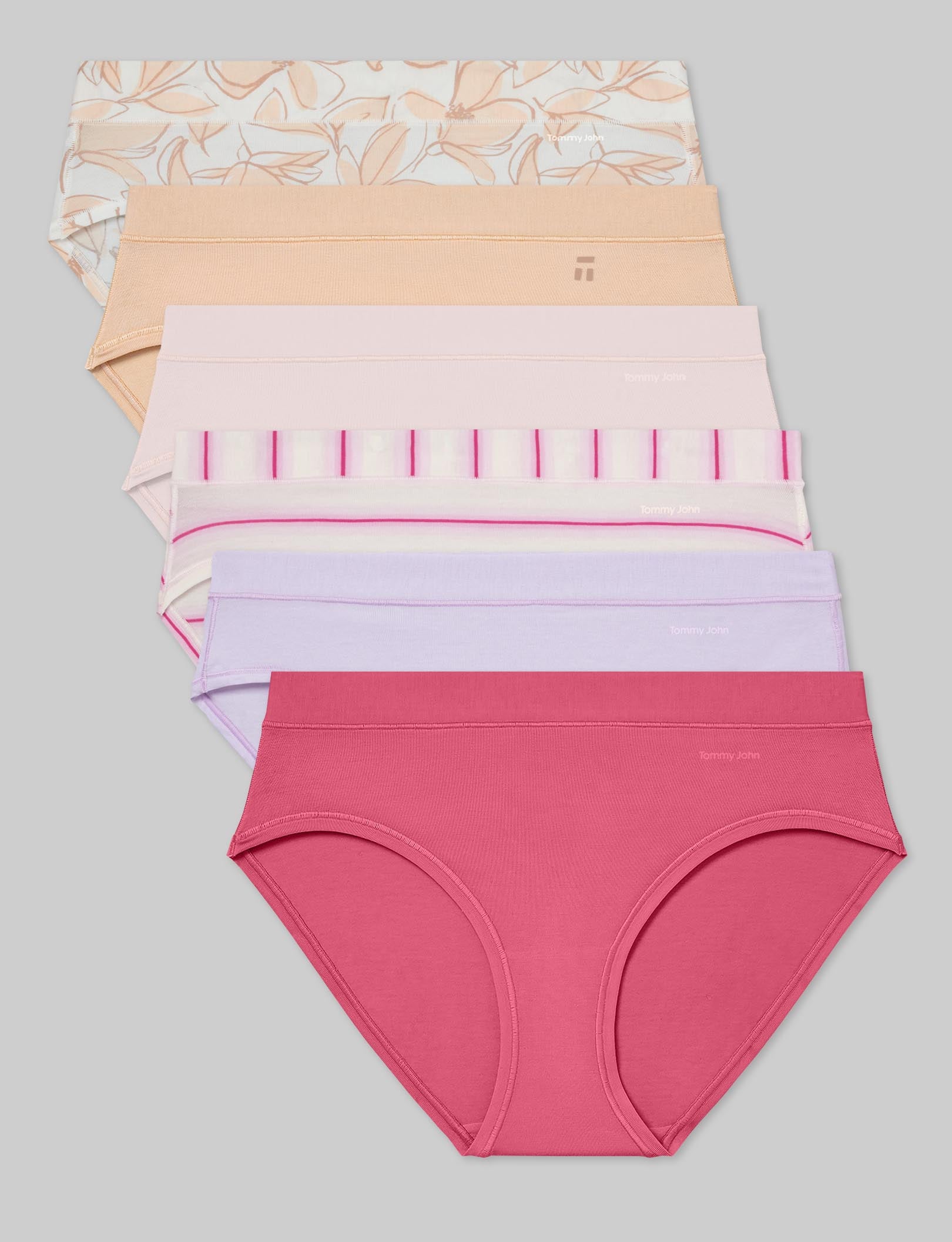 Breathable Cotton Women's Underwear - 6 Pack Soft Comfortable Panties for Daily Wear & Lounge