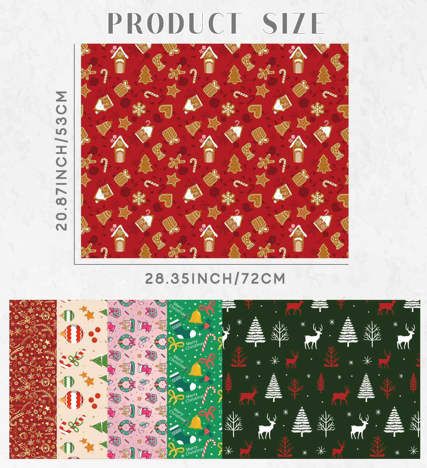 Festive Christmas Wrapping Paper & Gift Bags Set - 21