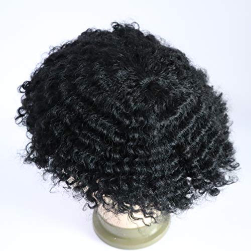 1# Jet black10mm wave pu cap