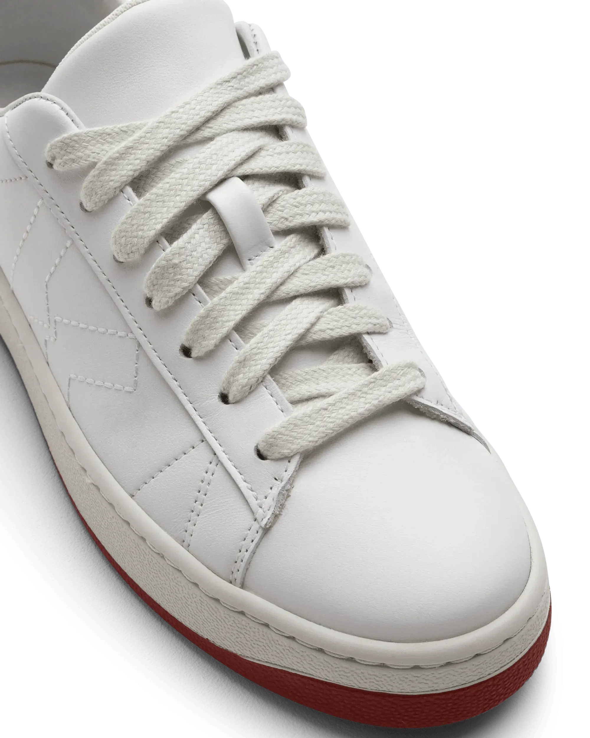Kourt Red Detail Lace Up Sneakers - Women's Fashion Casual Shoes for Walking, Running & Daily Wear | Comfortable Breathable Lightweight Sneakers for Workouts, Travel & Street Style