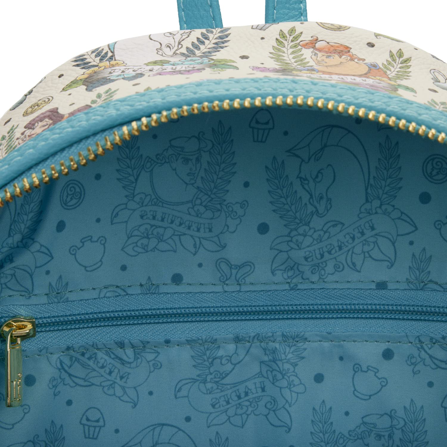 Disney Hercules Tattoo Mini Backpack by Loungefly - Official Licensed Crossbody Bag for Women & Teens - Perfect for Cosplay, Conventions, and Disney Park Visits