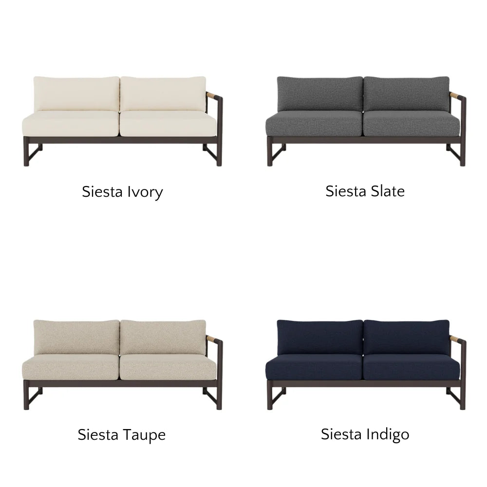 Breeze XL Outdoor Patio Loveseat with Right Arm - Perfect for Gardens, Decks, and Poolside Relaxation