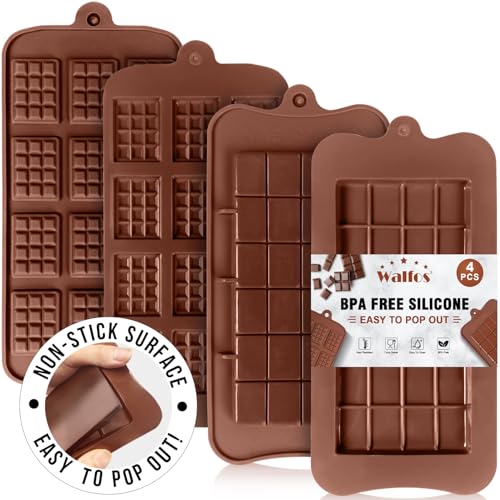 4pcs Chocolate Bar Molds