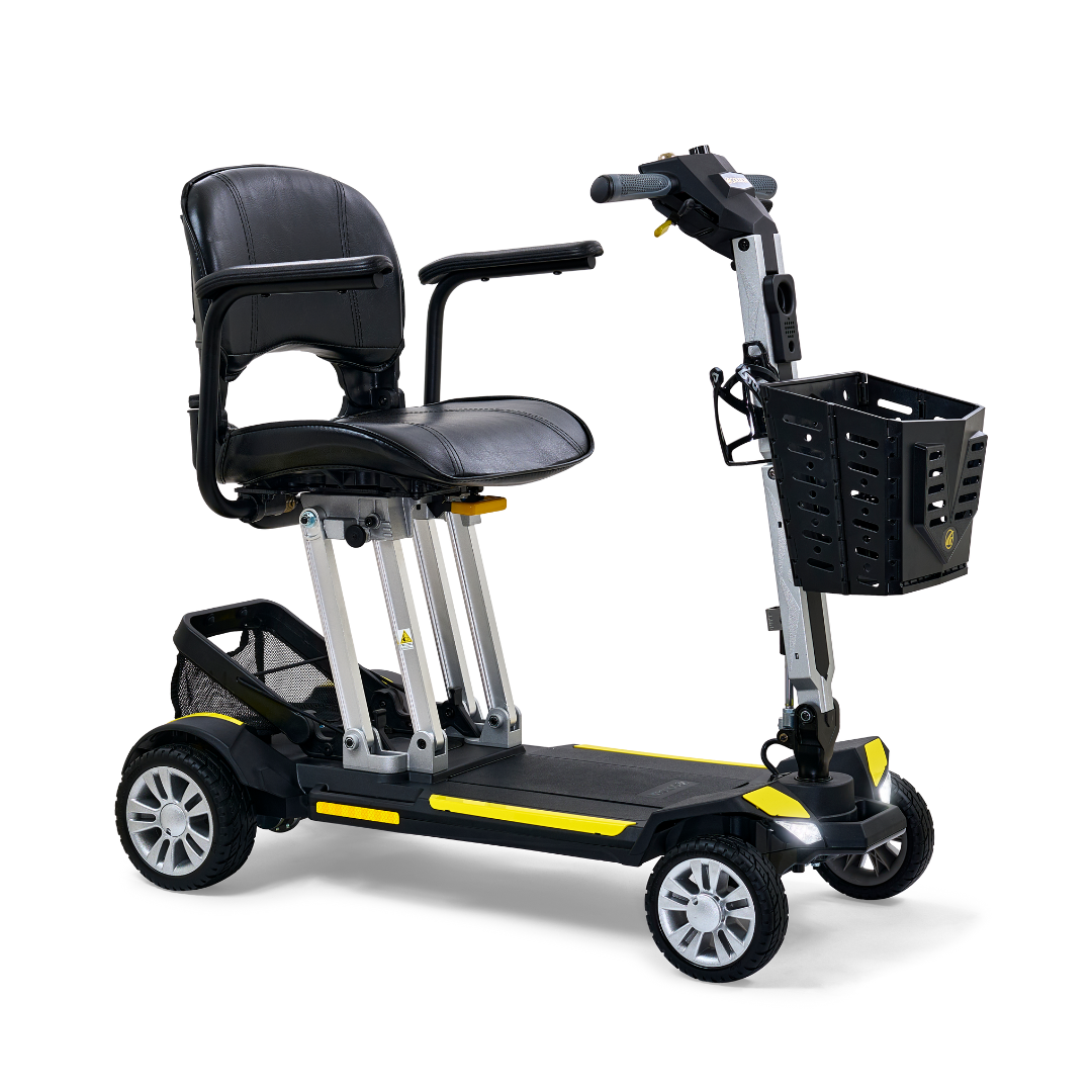 Golden Technologies Buzzaround Carry On Folding Scooter - Lightweight Mobility Scooter for Seniors & Adults - Perfect for Travel, Shopping & Outdoor Activities