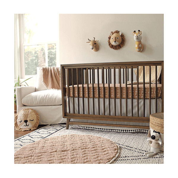 Soft Crane & Antelope Plush Wall Decor for Nursery & Kids Room - Cute Animal-Themed Bedroom Decor for Babies & Toddlers - Perfect for Playrooms, Daycares & Children's Bedroom Wall Art