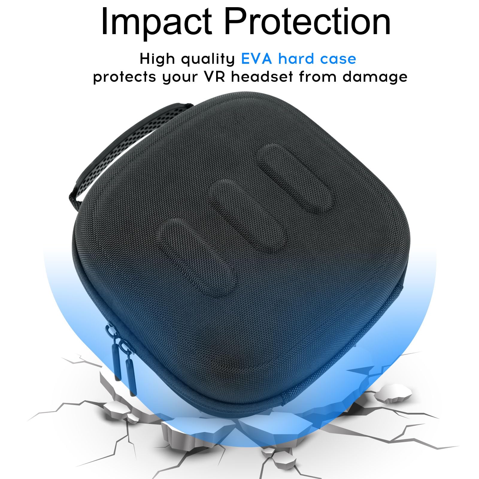 Premium Hard Travel Case for Meta Quest 3S/3/2 & Apple Vision Pro - Protective Storage for VR Headsets & Controllers with Lens Cover - Perfect for Gaming, Travel & VR Accessories Organization
