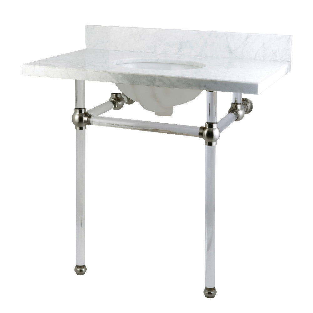 Templeton Console Sink - Modern Farmhouse Bathroom Vanity Sink with Faucet | Perfect for Guest Bathrooms, Powder Rooms & Rustic Home Decor