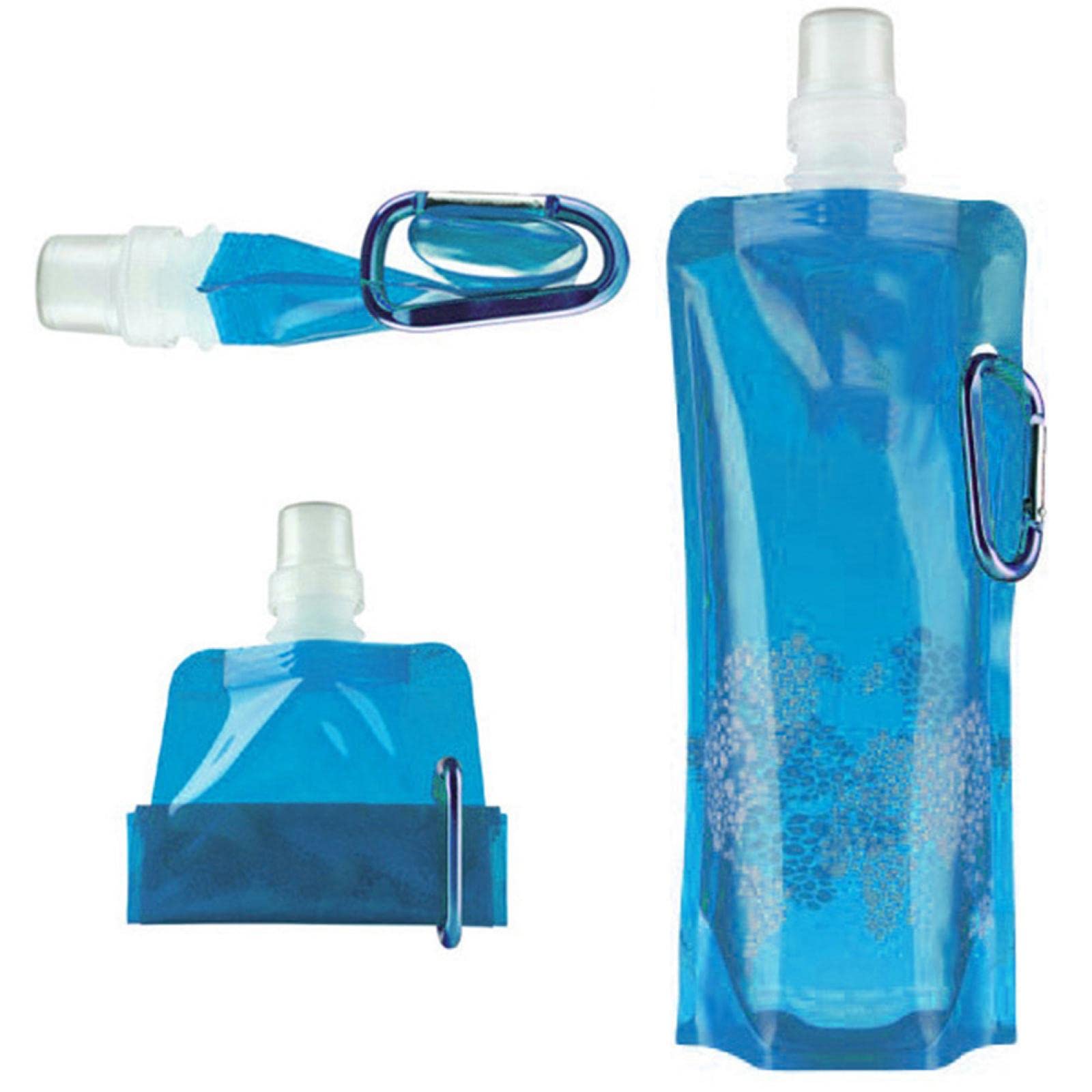 Portable Ultralight Foldable Silicone Water Bottle - Leakproof Collapsible Sports Flask for Hiking, Camping, Running & Travel - BPA Free Outdoor Hydration Accessory (Perfect for Gym, Cycling & Backpacking)