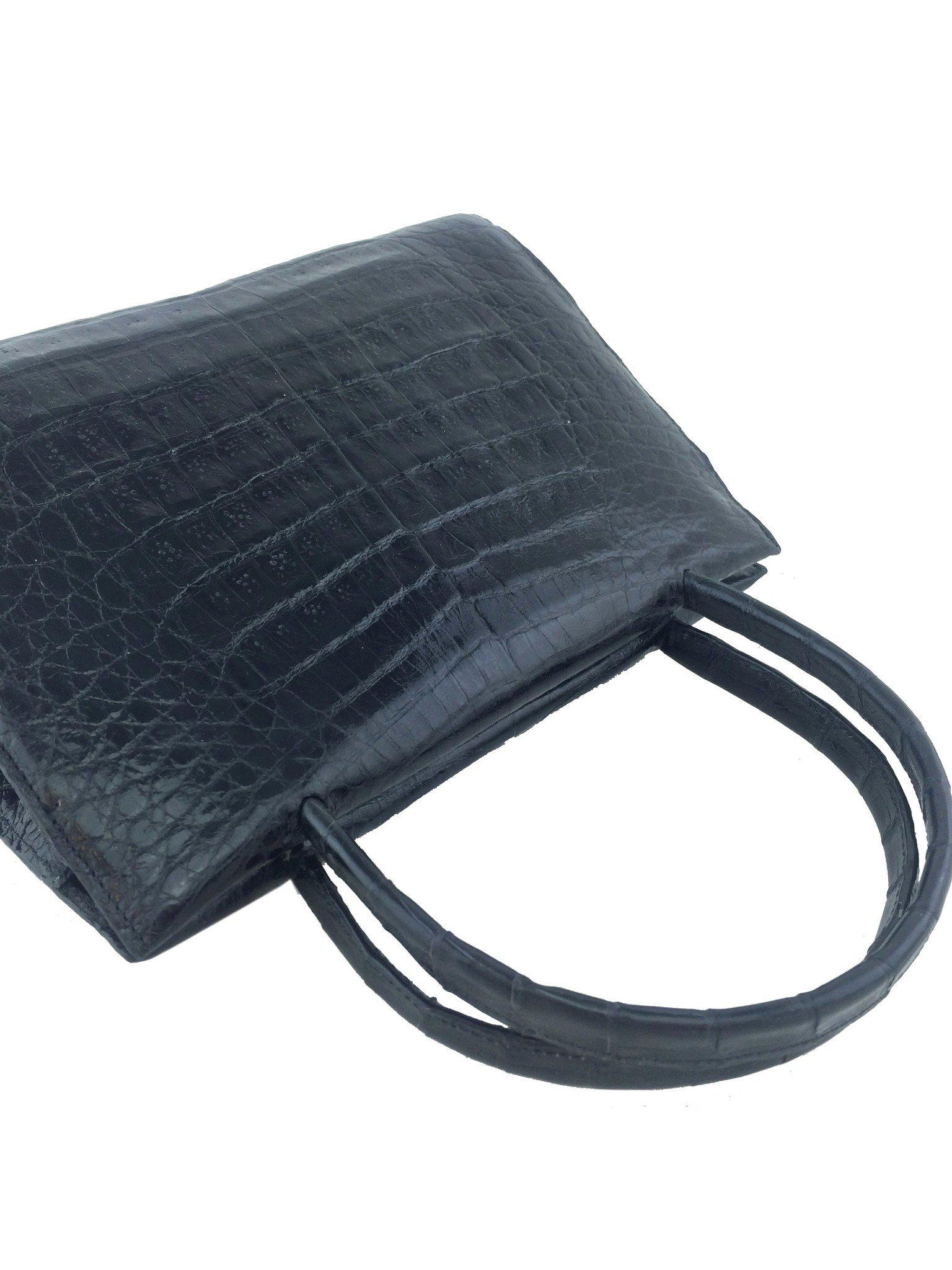 Nancy Gonzalez Wallis Small Crocodile Leather Handbag - Luxury Women's Crossbody Purse for Evening Parties & Special Occasions