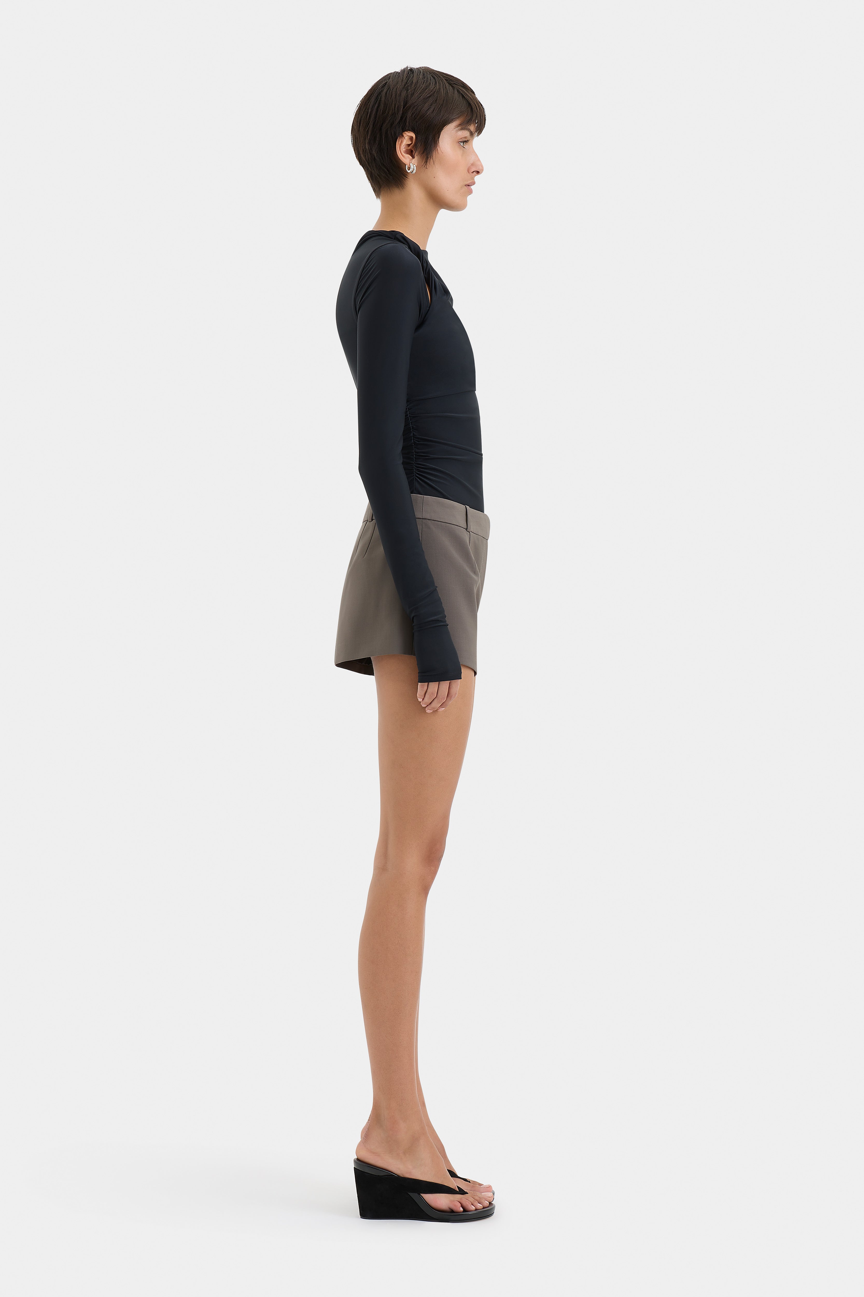 Maya Mini Short Grey - Women's Casual Shorts for Summer, Comfortable & Stylish - Perfect for Beach, Travel, and Everyday Wear