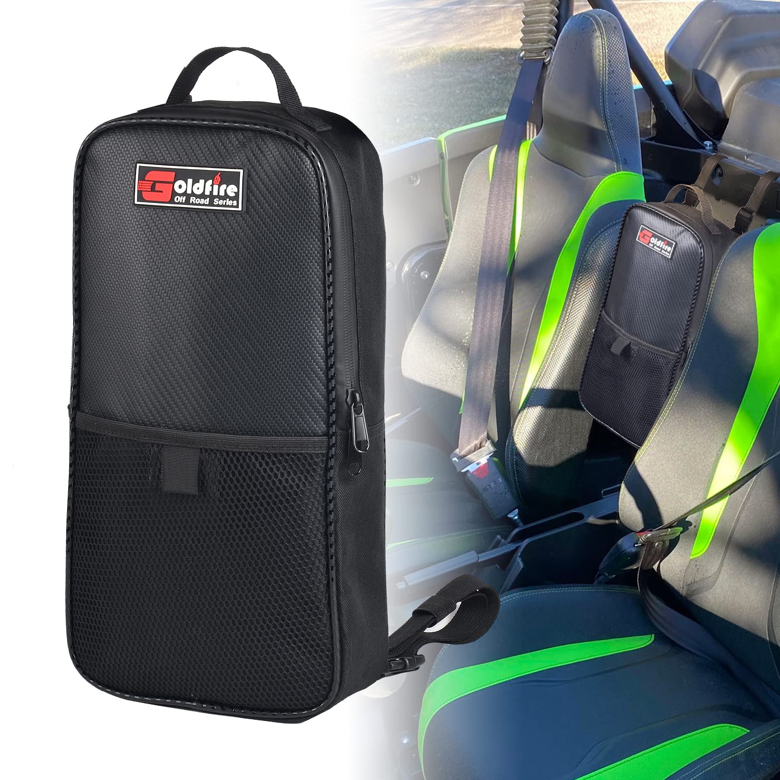 Goldfire UTV Talon Accessories - 1680D High-Density Water-Resistant Storage Bag Combo (Center Bag + Corner Bags + Lower Door Bags) for Honda Talon 1000R/1000X/1000X4 (2019-2021 Models) - Perfect for Off-Road Adventures, Camping & Gear Organization