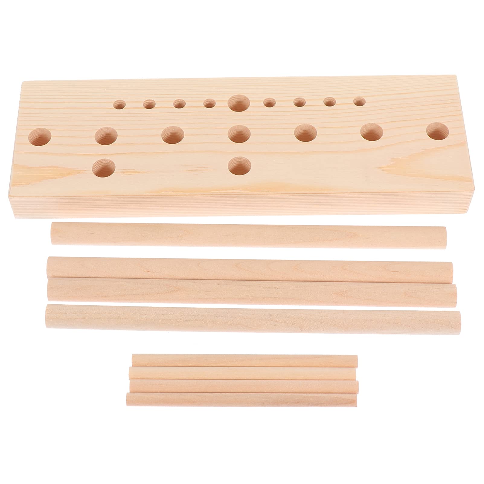 Toddmomy 5-in-1 Wooden Bow Maker Kit - DIY Craft Tool for Christmas, Halloween, Holiday Wreath Ribbon Bows - Perfect for Home Decor, Gift Wrapping & Party Decorations