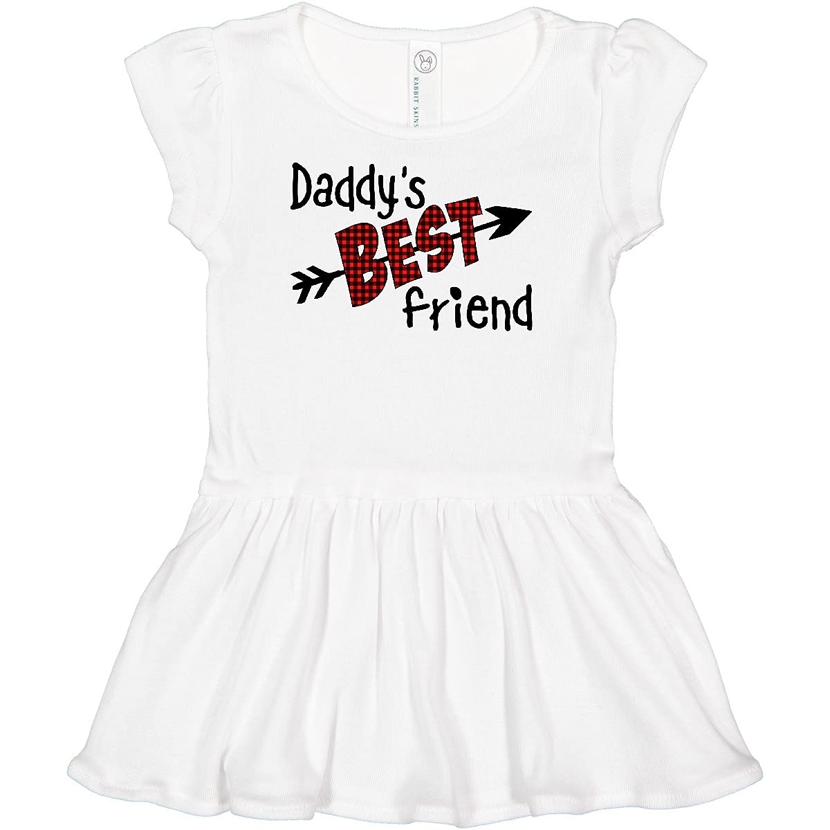 Inktastic Daddy's Best Friend Arrow & Plaid Letters Infant Dress - Perfect for Family Gatherings & Baby Showers