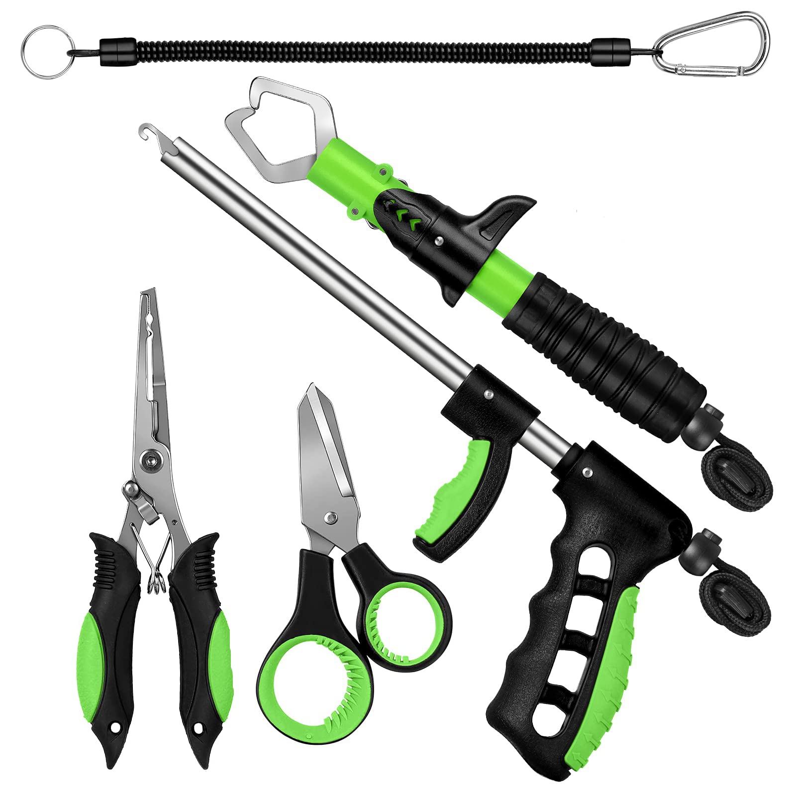 E-HORDE Professional Fishing Tool Kit - Multifunctional Fly Fishing Set with Fish Gripper, Scissors, Hook Remover & Split Ring | Perfect Gift for Anglers | Ideal for Freshwater & Saltwater Fishing Trips
