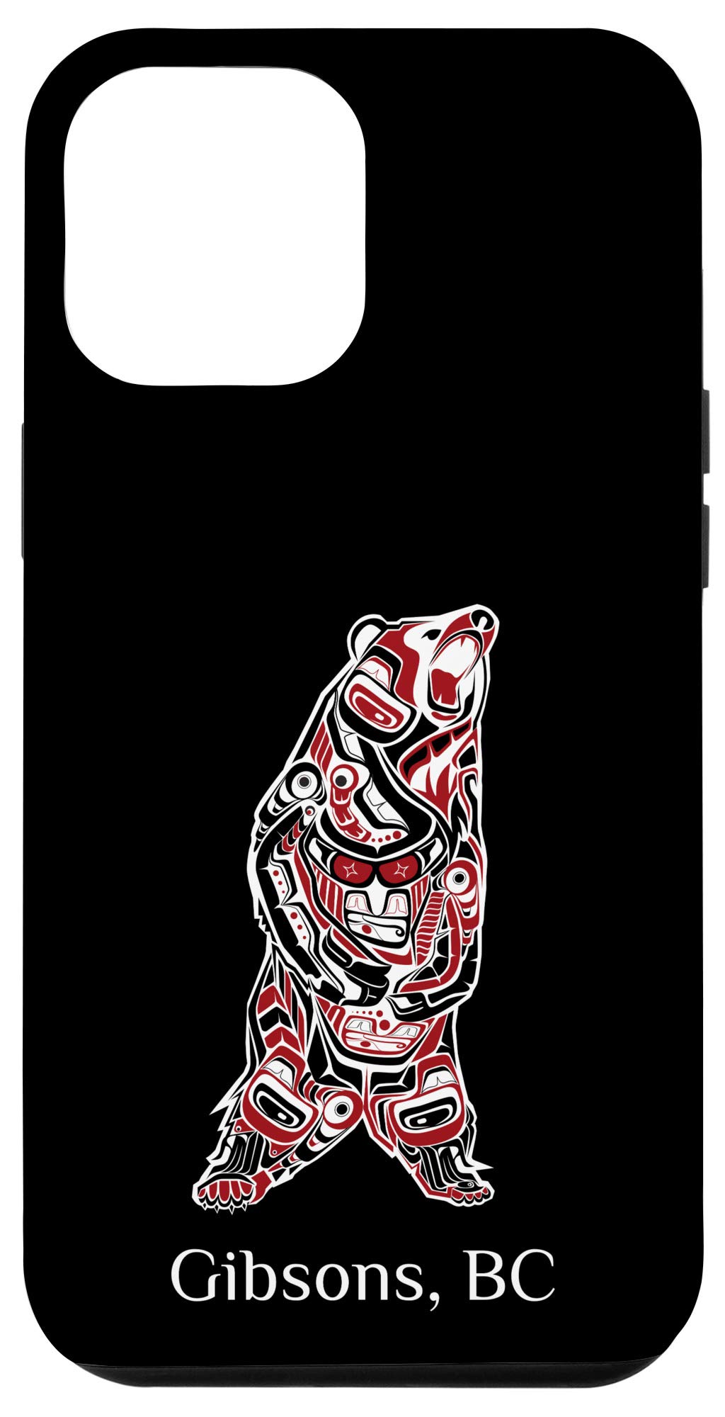 iPhone 12 Pro Max Protective Case - British Columbia Native Brown Grizzly Bear Design | Durable Phone Cover for Outdoor Adventures, Travel & Daily Use