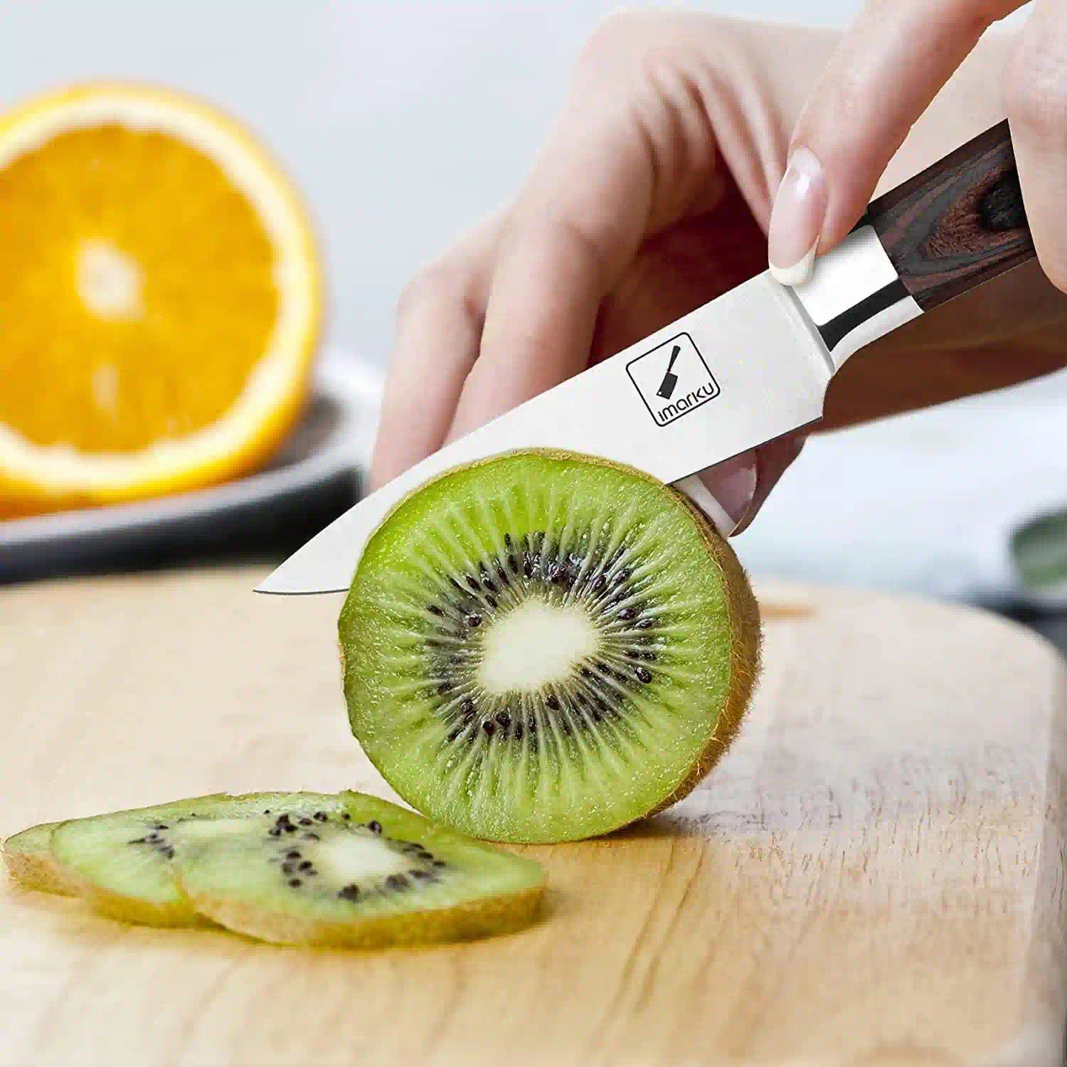 Imarku 3.5 Inch Paring Knife - Premium Kitchen Knife for Peeling Fruits & Vegetables - Perfect for Meal Prep, Cooking & Garnishing