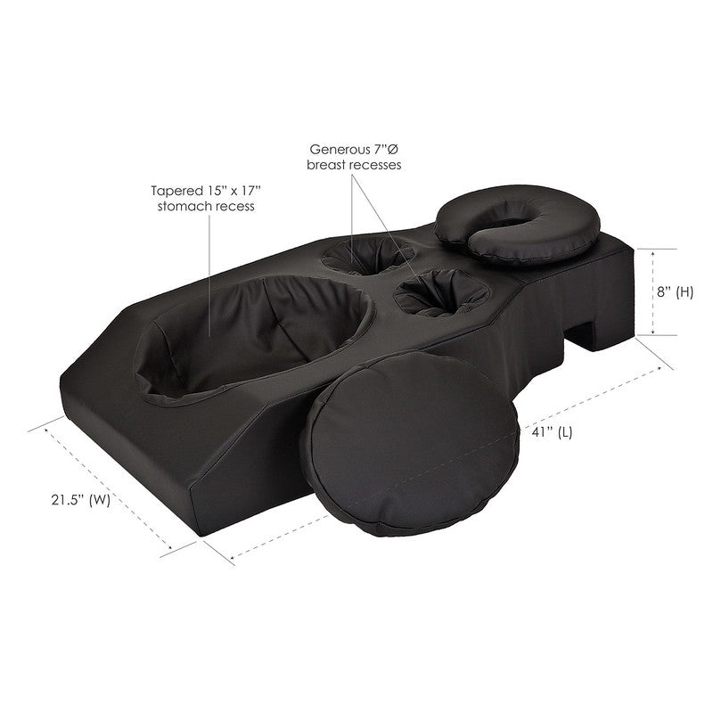 Earthlite Pregnancy Cushion and Headrest - Comfortable Maternity Support Pillow for Back, Belly & Neck Relief - Perfect for Prenatal Yoga, Nursing & Relaxation at Home