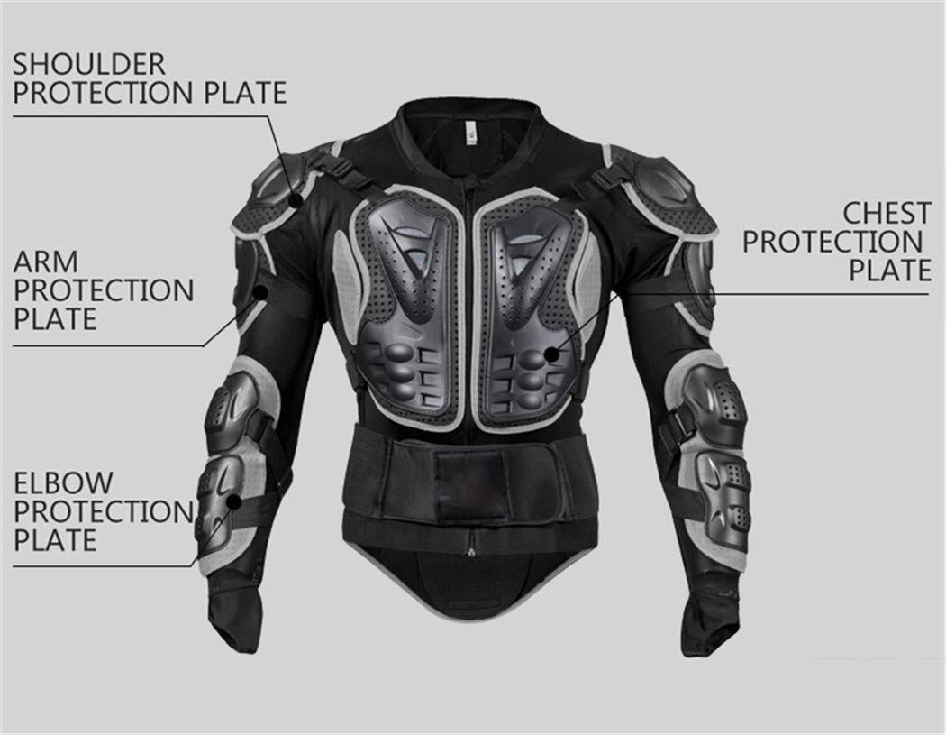 Motorcycle Full Body Armor Set - CE Certified Protective Jacket, Shorts, Knee Pads & Gloves for Off-Road Riding & Racing | Impact Protection Gear for Men & Women