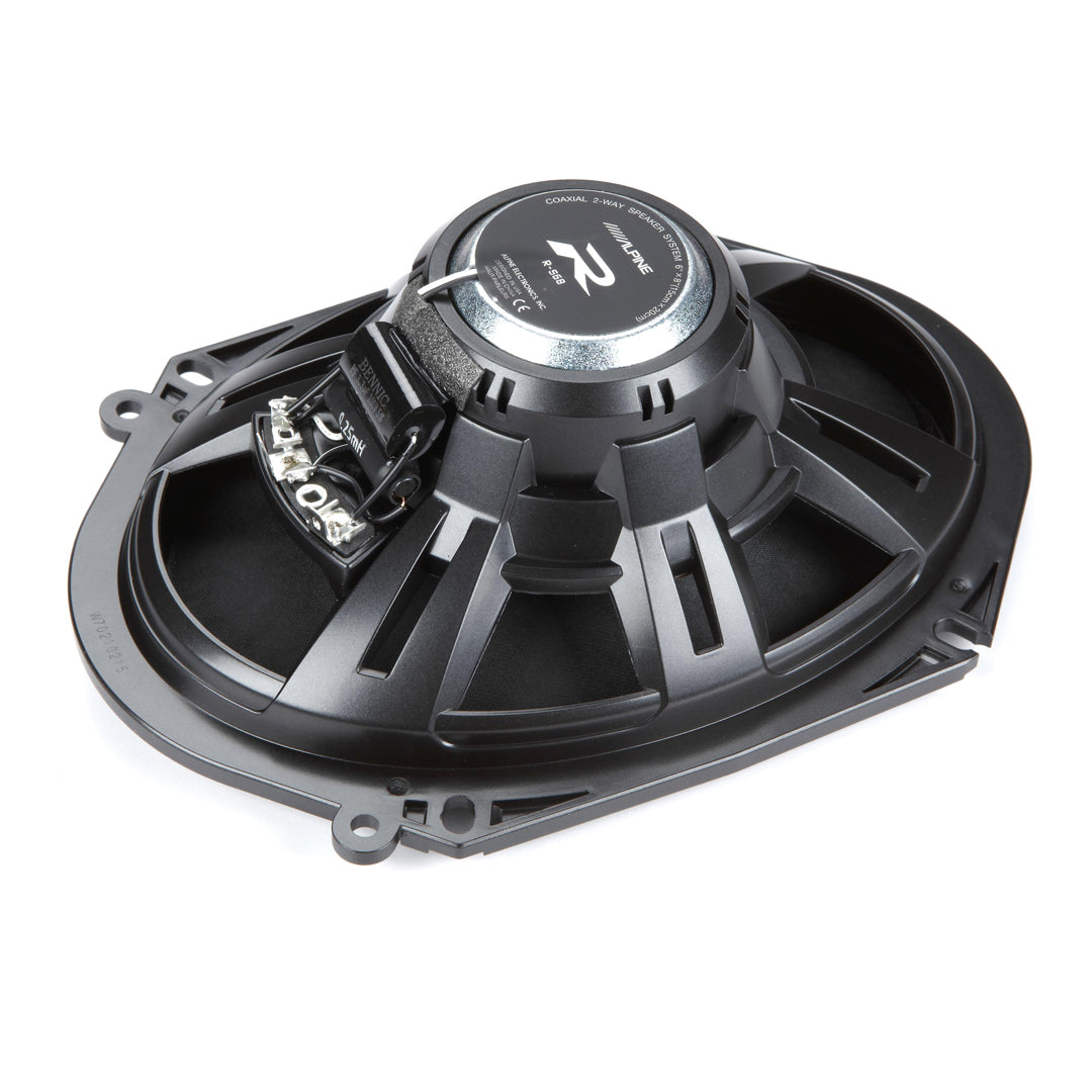 Alpine R-S68 6x8 Inch 2-Way Coaxial Car Speakers - 300W Peak Power, High-Performance Audio for Cars, Trucks & SUVs - Perfect for Upgrading Factory Sound System