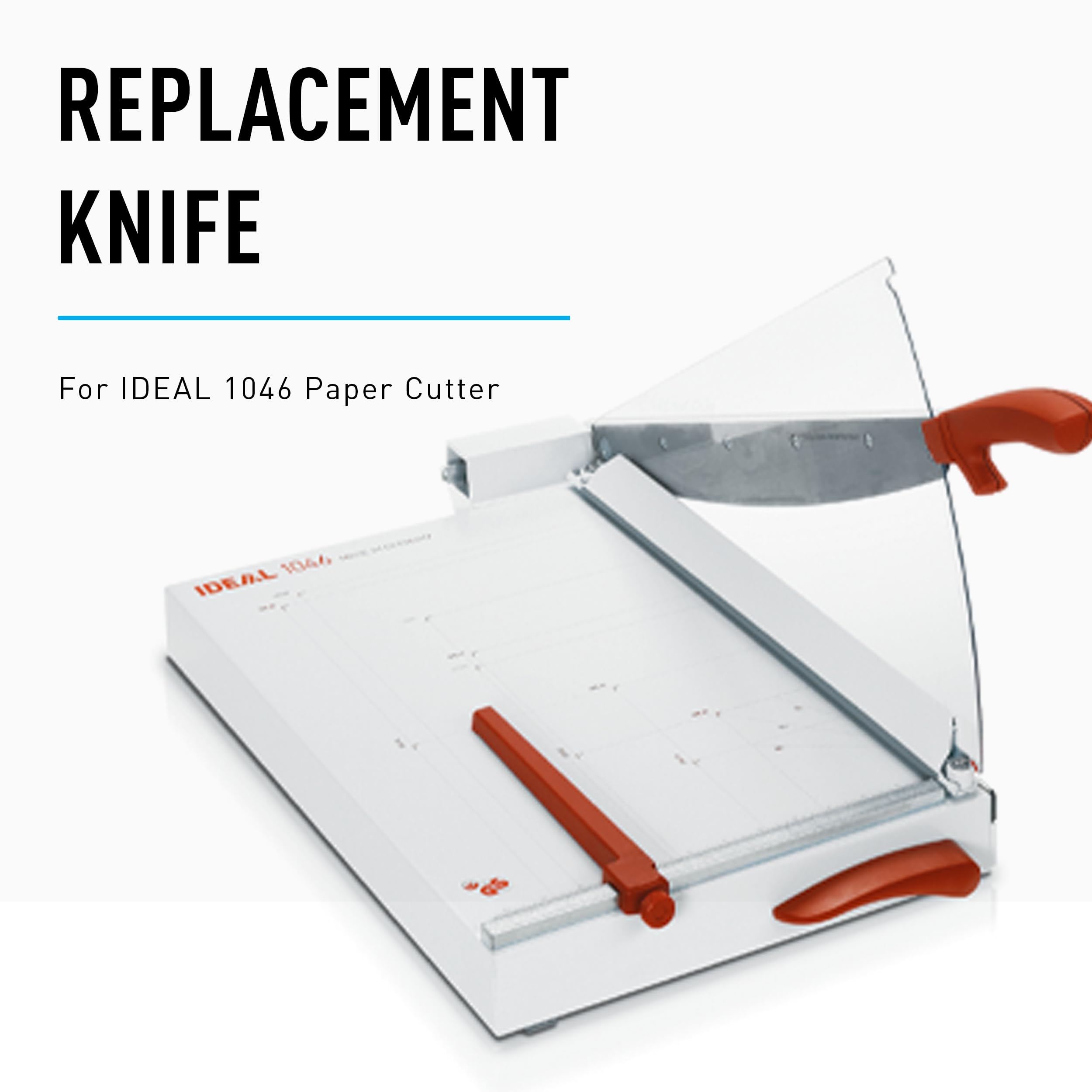 IDEAL1046 Replacement Knife Set - Upper & Lower Blades for Ideal Paper Cutter Model 1046 - Office, School, Printing Shop Cutting Tool Replacement Parts