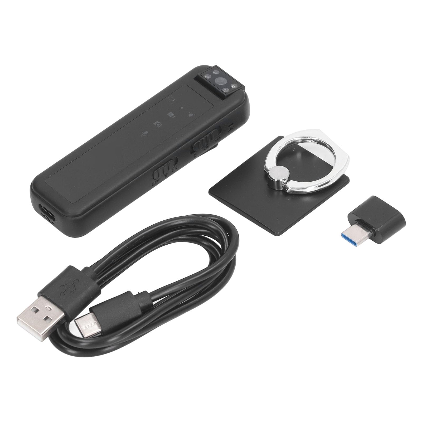 HD 1080P Mini Body Camera - 180° Rotating Clip-On Pocket Camera for Running, Dog Walking, Fishing & Night Activities | No Built-in Camera Needed (Black) | Perfect for Outdoor Adventures, Sports Recording & Security Monitoring