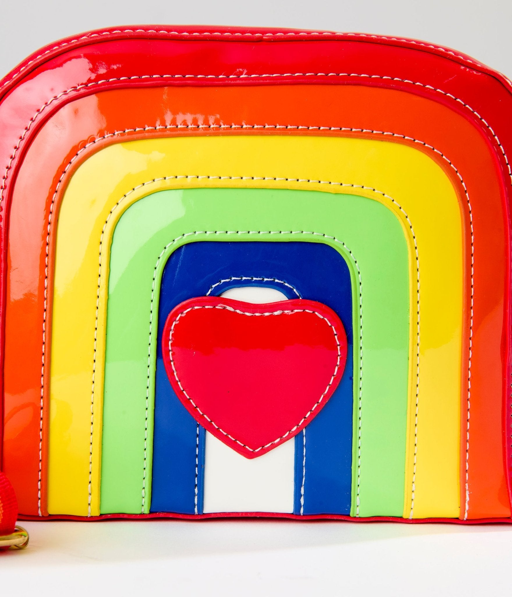 Rainbow Heart Crossbody Bag for Women - Trendy Small Shoulder Purse with Adjustable Strap, Perfect for Date Night, Travel & Everyday Use