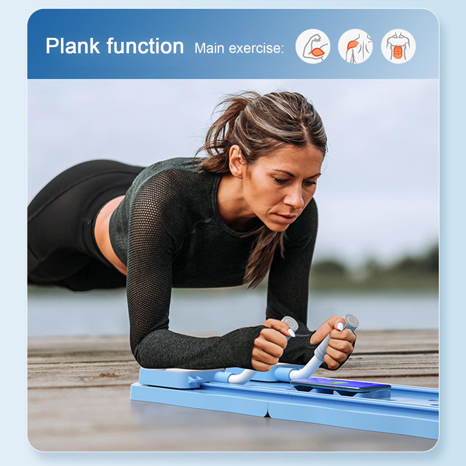 Compact Foldable Pilates Reformer Machine - Multifunctional Home Gym Equipment for Core, Abs & Full Body Workout | Perfect for Small Spaces & At-Home Fitness Routines