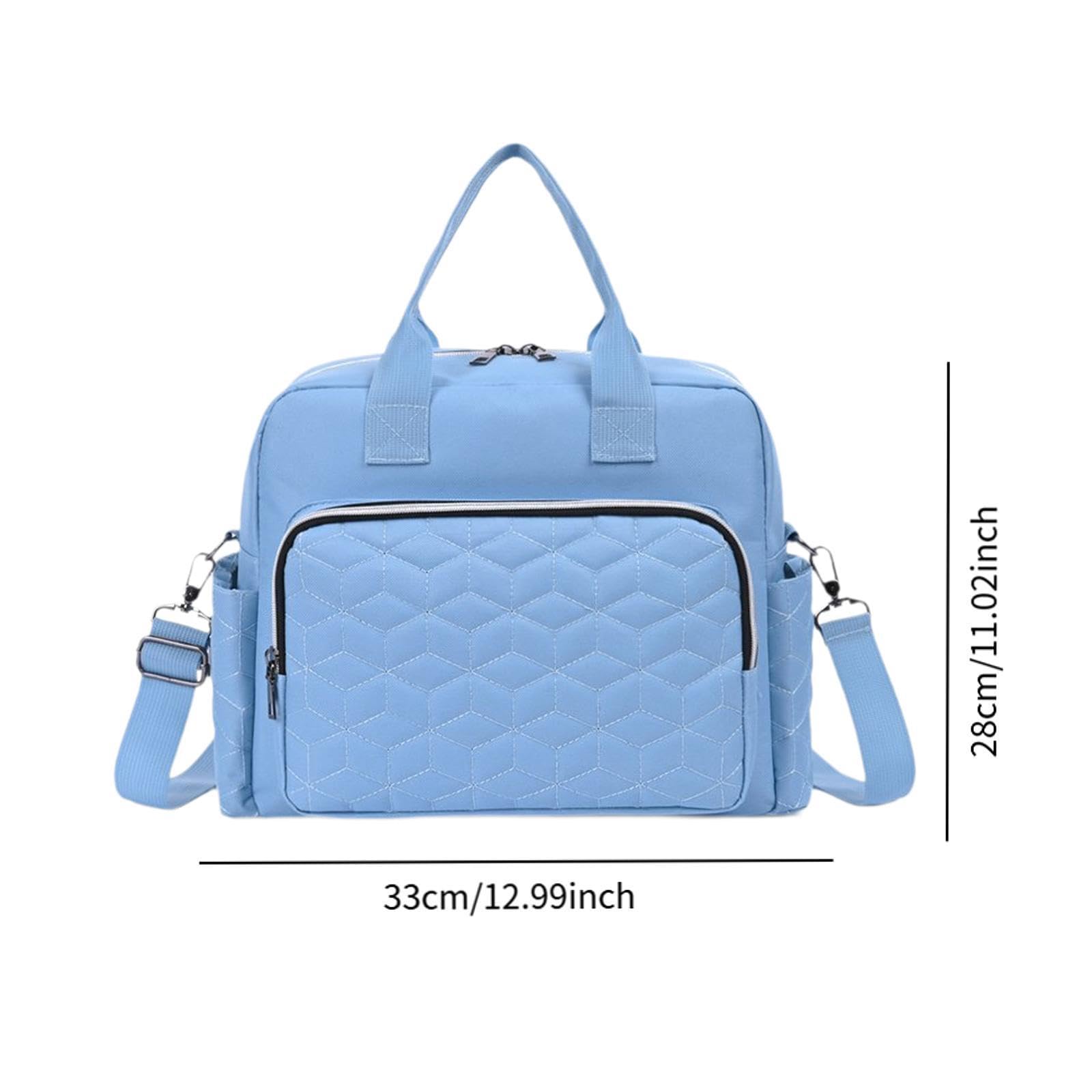 Portable Baby Diaper Bag for Travel & Picnic - Light Blue