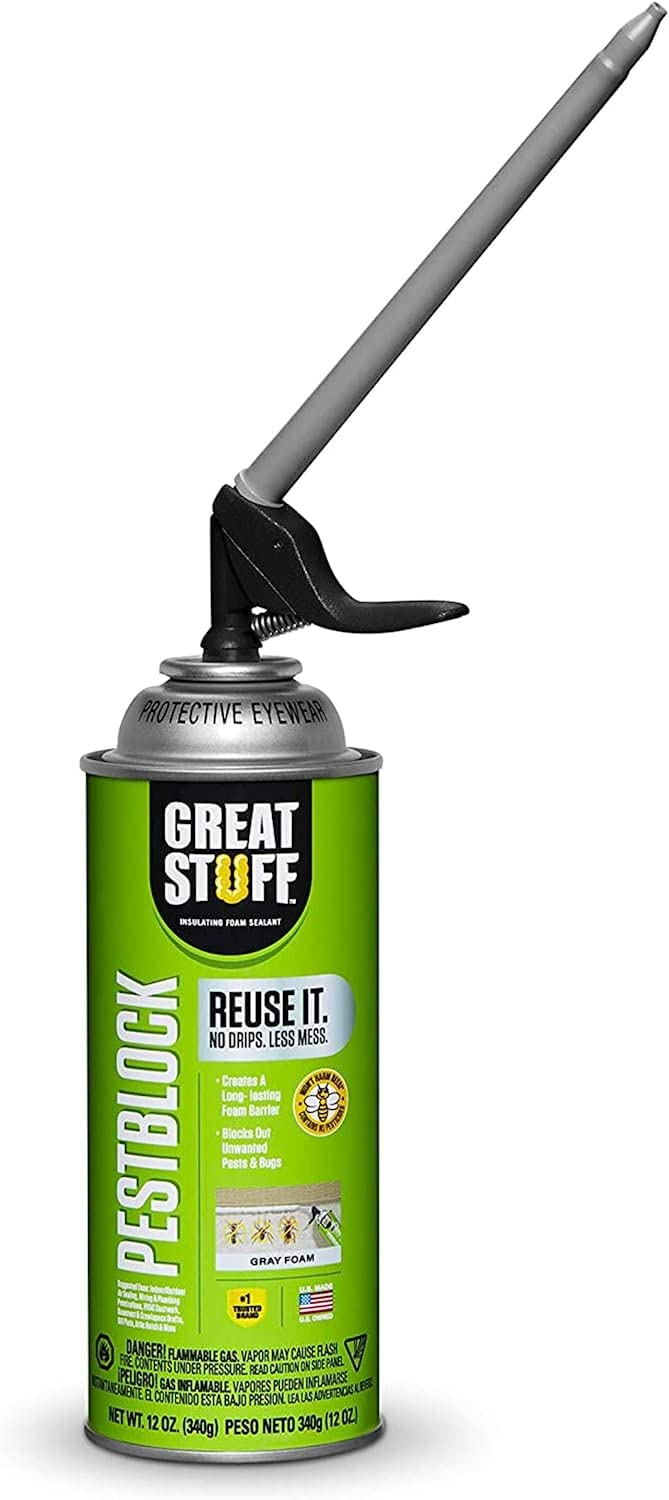 Great Stuff 99112809 Smart Dispenser Expanding Foam Sealant - Grey - for Home Insulation, Gaps & Cracks, DIY Projects & Weatherproofing