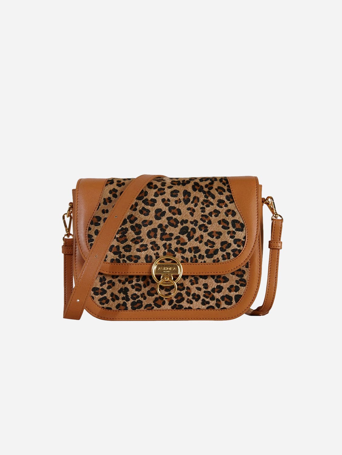 Vegan Leather Crossbody Bag for Women | Marilyn Amazon Apple Skin Faux Leather Purse | Leopard Print Handbag for Casual Outings, Shopping & Travel