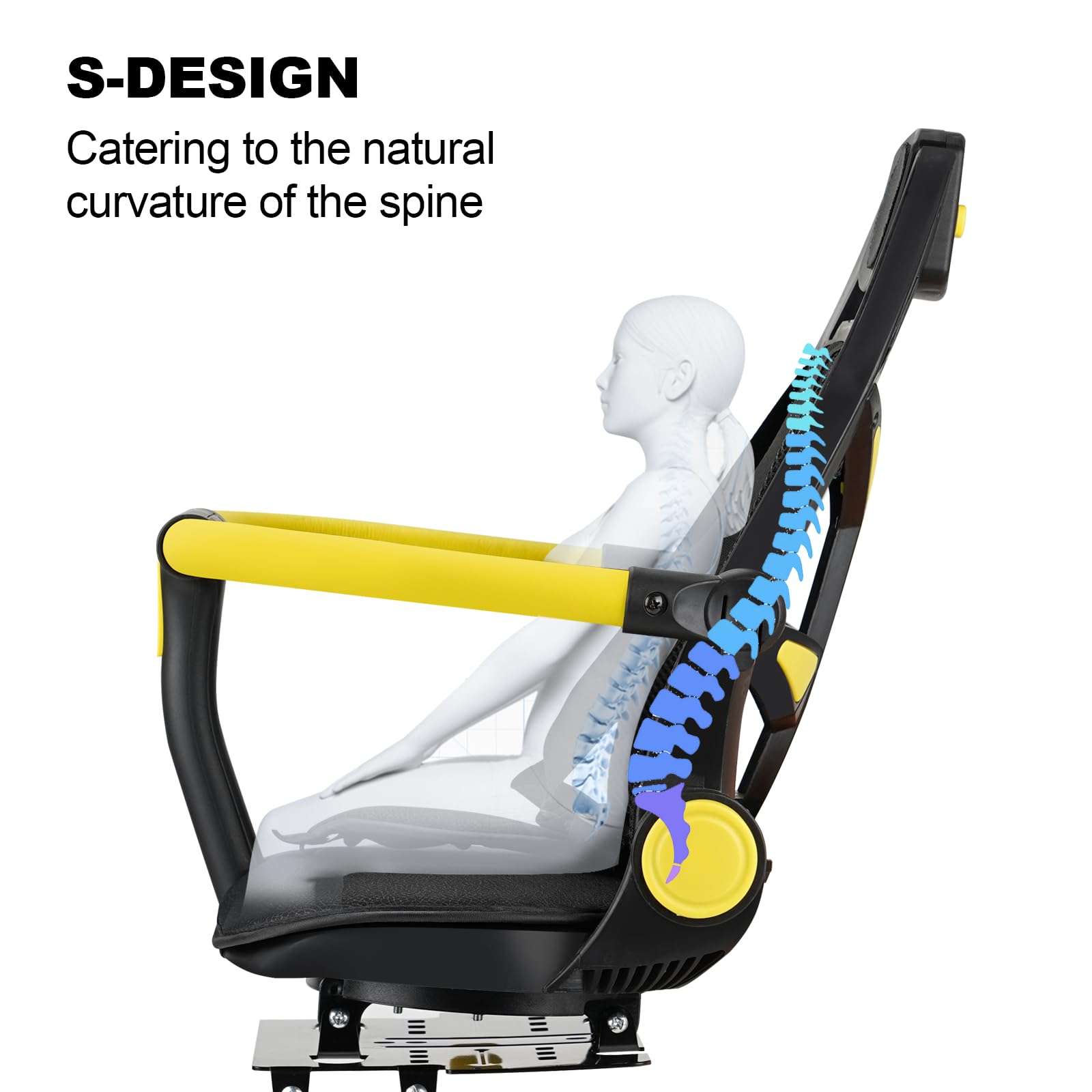 2025 New Adjustable & Foldable Rear Child Bike Seat - Rotatable Thick Backrest for Most Bicycles | Safe & Comfortable Kids Bike Carrier for Commuting, Family Rides & Outdoor Adventures (Black)