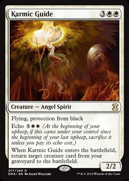 Magic The Gathering Karmic Guide (017/249) - Eternal Masters Foil Card - MTG Collectible Trading Card Game for Deck Building & Commander Play