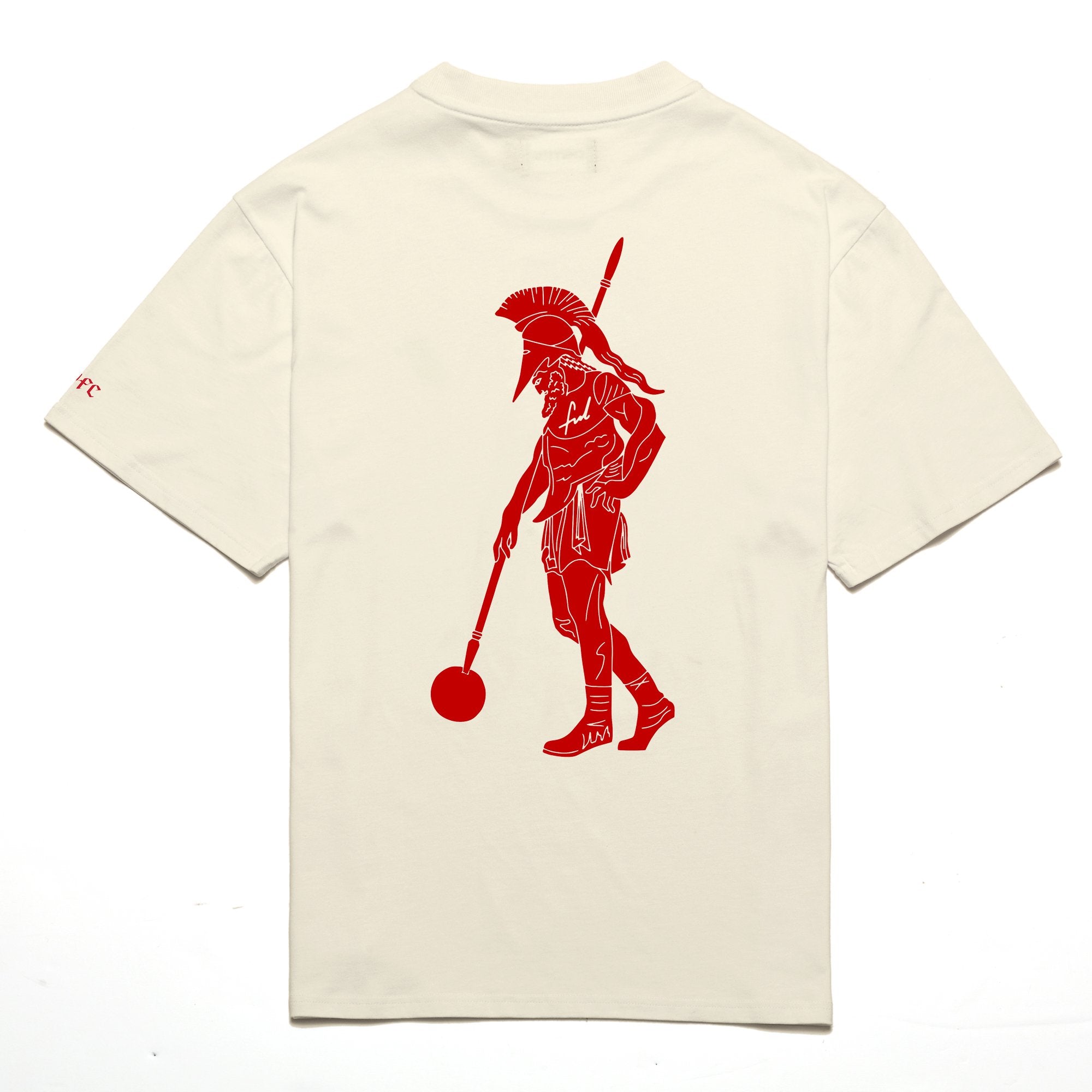 Chrystie NYC x Soho Warriors SWFC FNL Warrior T-Shirt in Cream | Stylish Graphic Tee for Streetwear & Casual Outfits