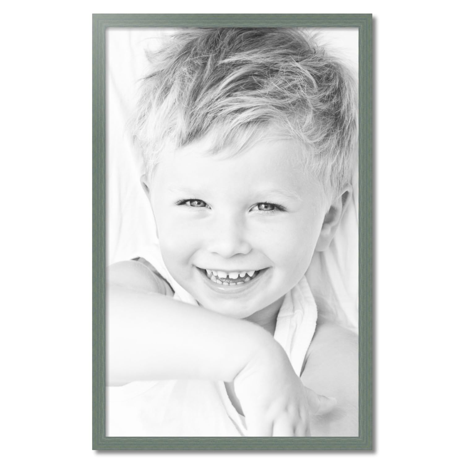 ArtToFrames 28x45 Inch Green Wood Picture Frame - 1.5 Inch Custom Poster Frame for Art & Photos with Economy Acrylic - Perfect for Home Decor, Office Display & Wall Gallery