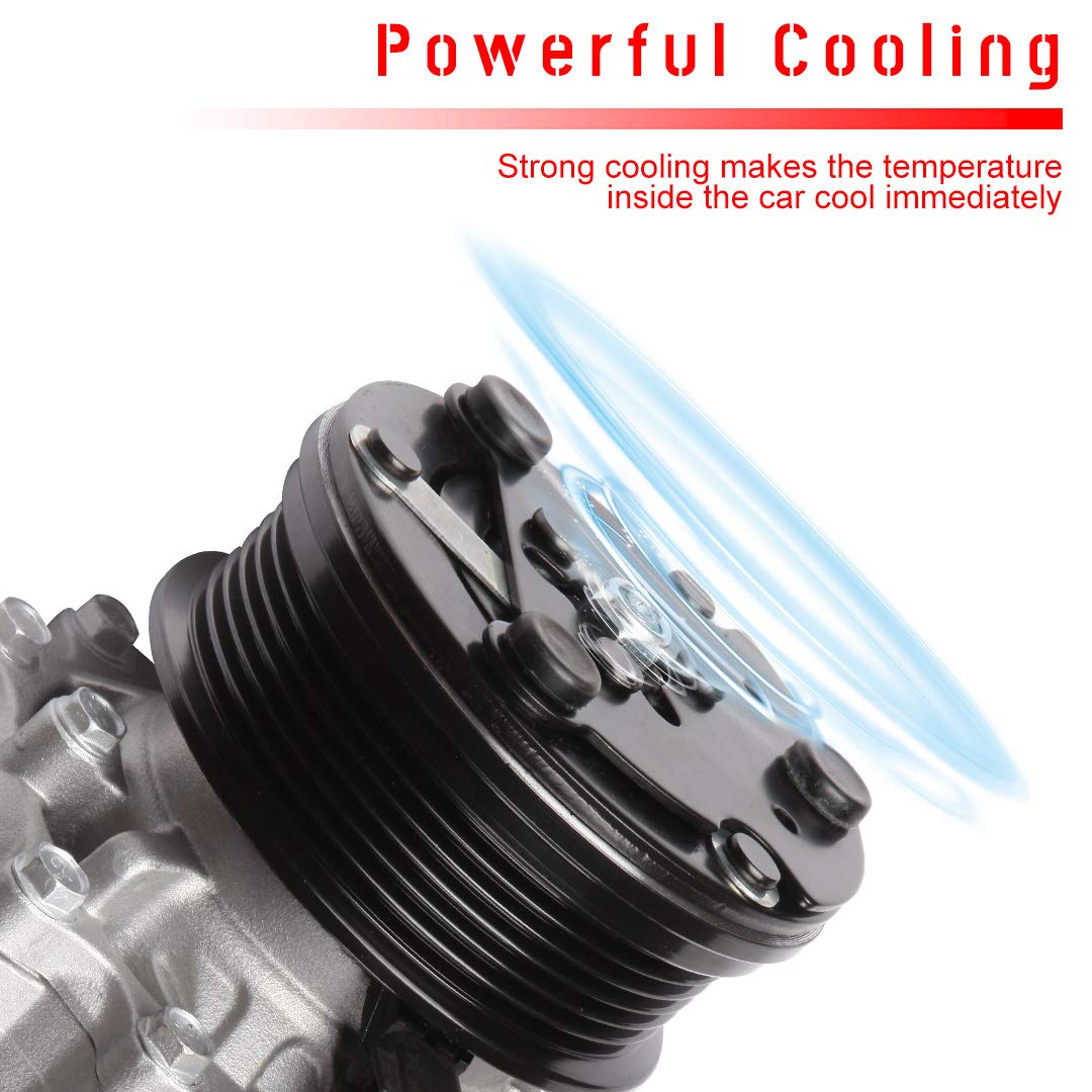 CCiyu AC Compressor Pump Compatible with Ford Explorer & Mercury Mountaineer - High Performance Auto AC Clutch Replacement - Perfect for Summer Cooling & HVAC System Repair