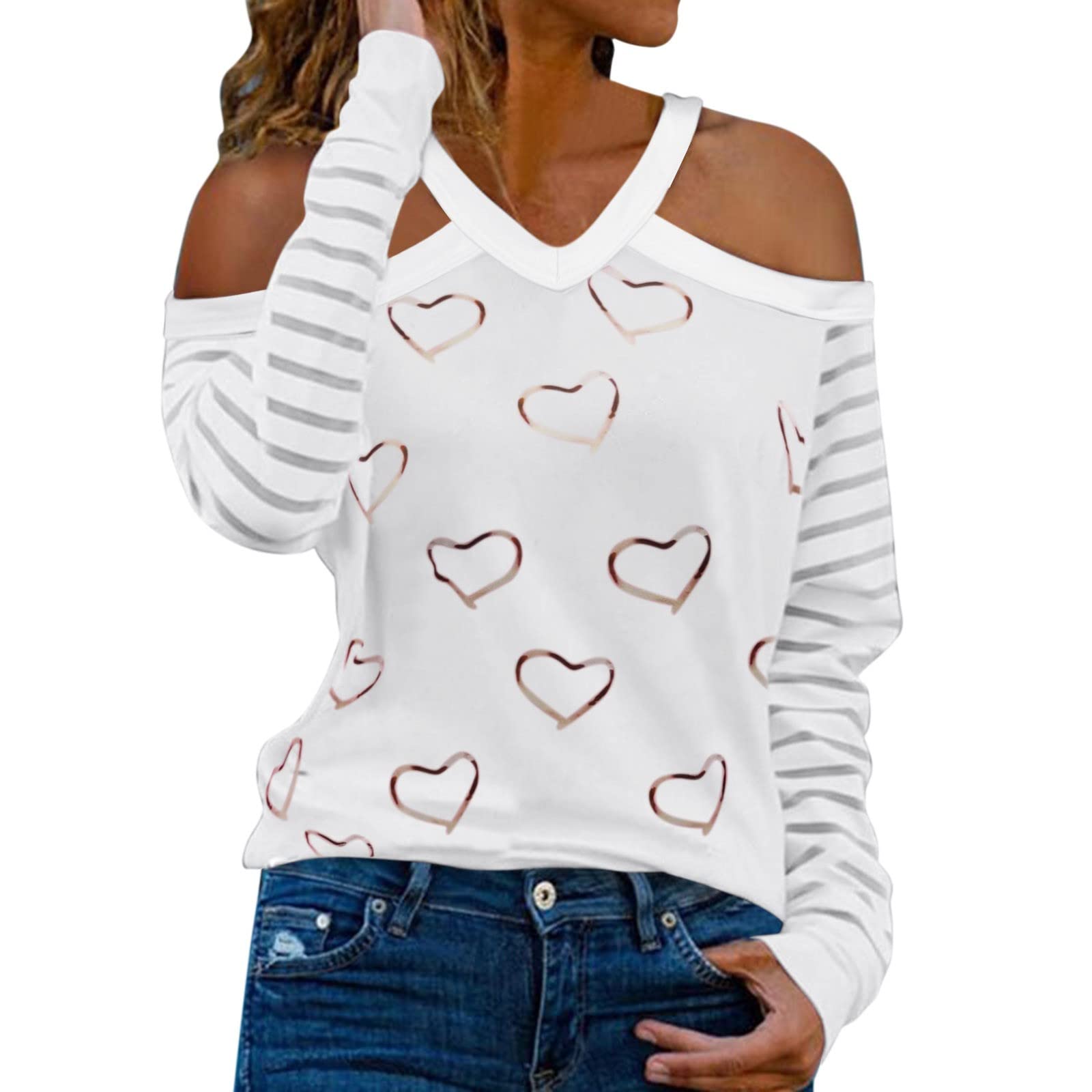 Women's Sexy Casual 3/4 Sleeve Tiered Bell Sleeve Crewneck Loose Blouse Tops - Elegant Flowy Shirt for Date Night, Office Wear & Spring Outfits