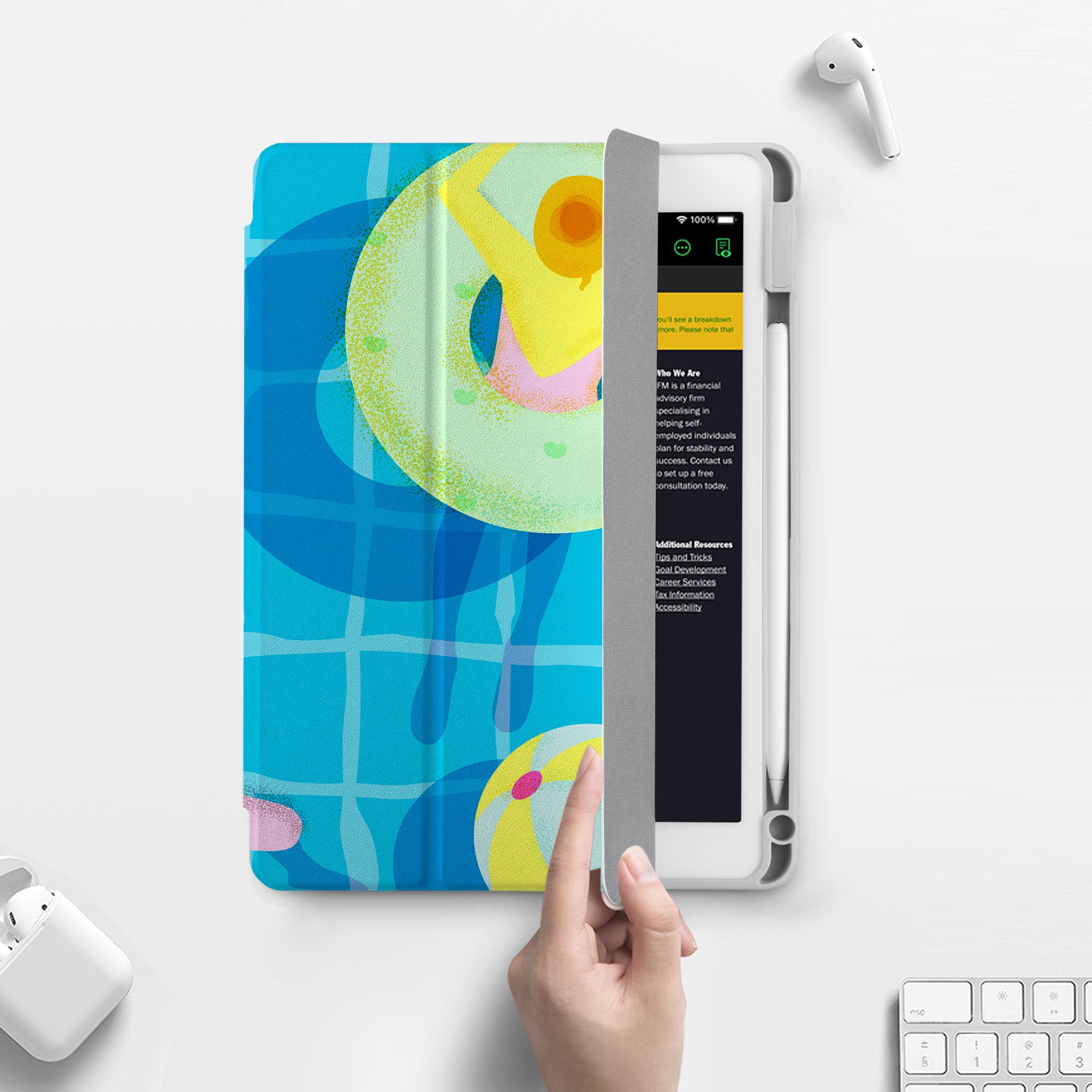 iPad 360 Elite Case - Premium Rotating Protective Cover for iPad Air/Pro, Shockproof & Scratch-Resistant - Perfect for Beach, Travel & Outdoor Use